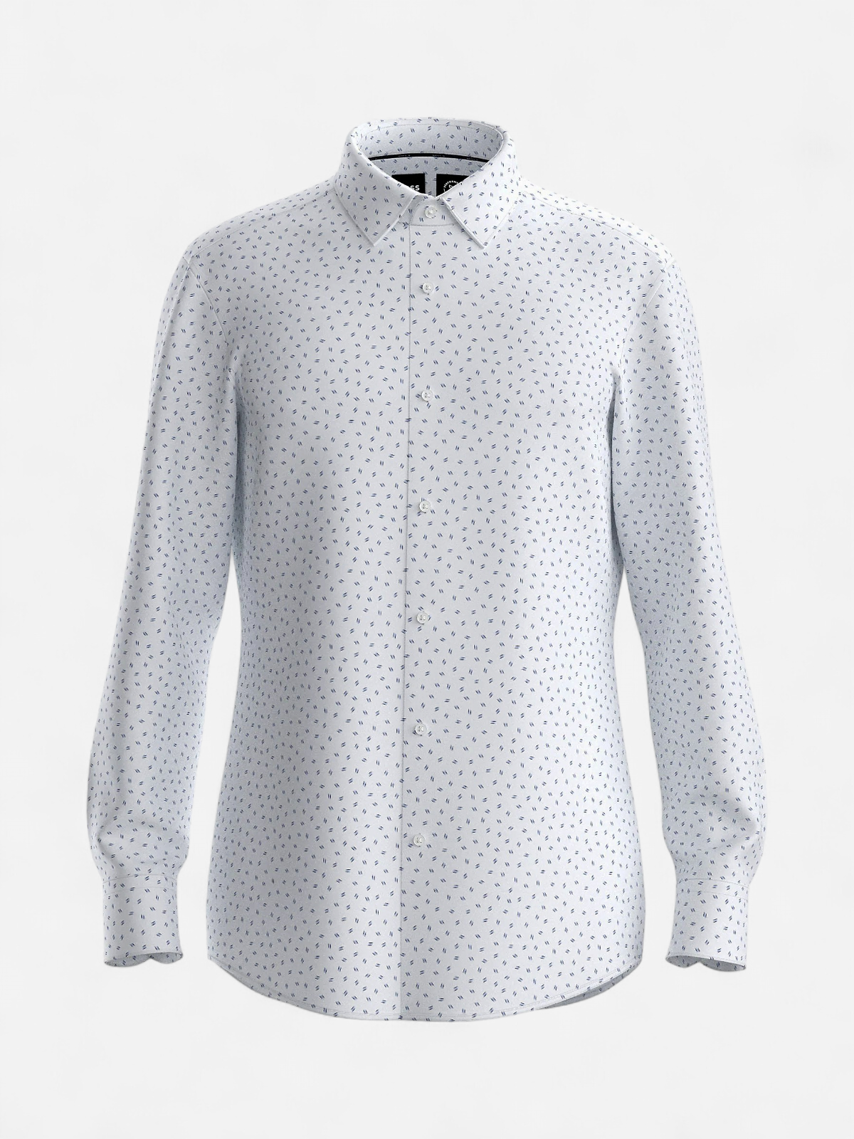 Hugo Boss miesten kauluspaita, P-HANK PERFORMANCE STRECH PRINT Valkopohjainen Kuosi - Kekäle.fi