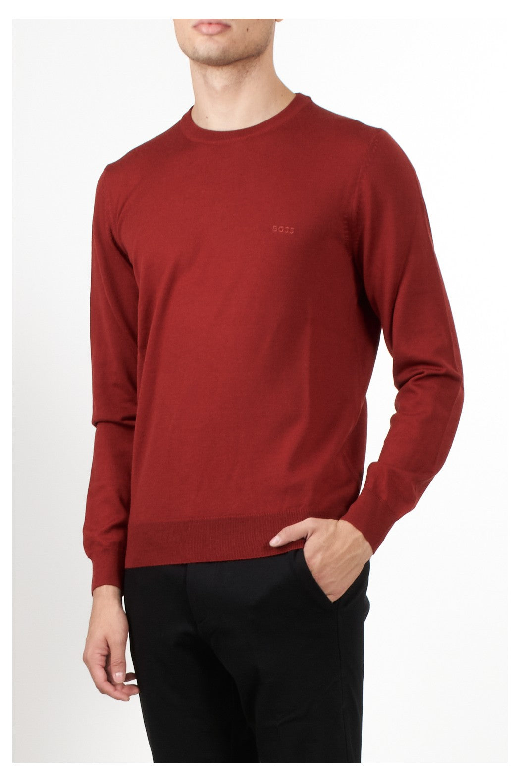 hugo-boss-miesten-neulepaita-merino-punainen-1