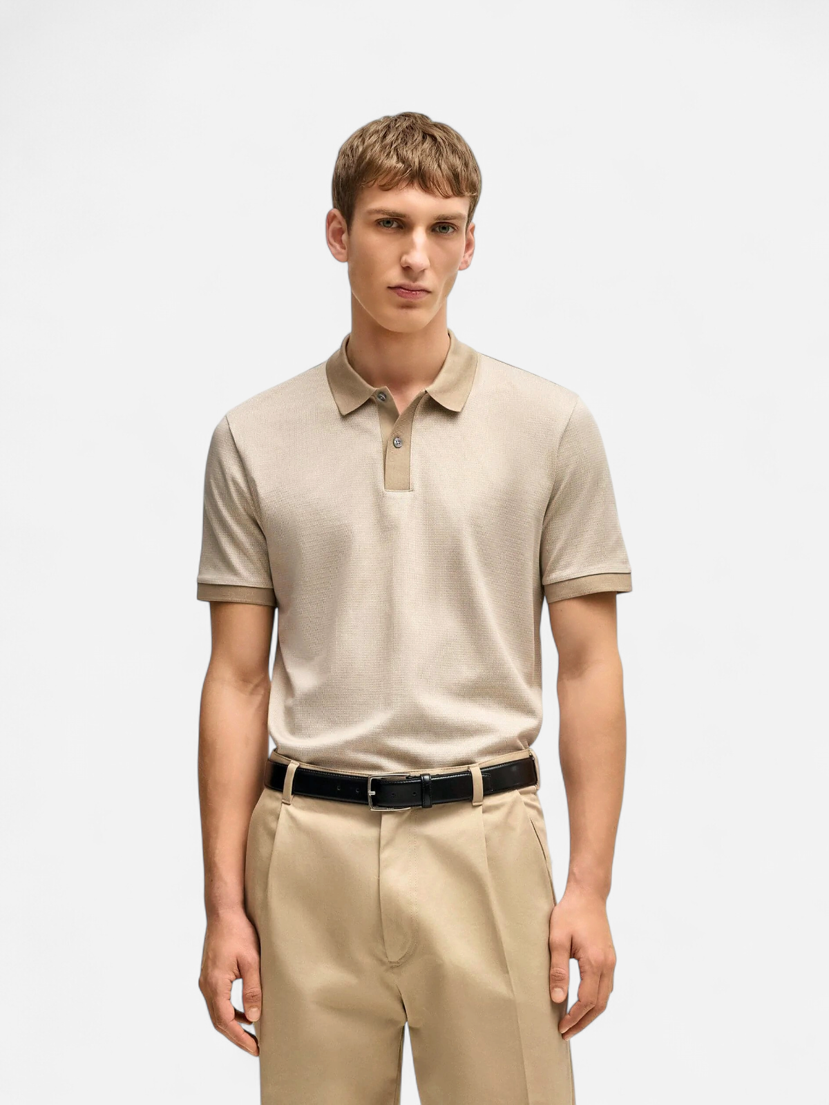 Hugo Boss miesten pikeepaita, H-PARLAY 432 POLO Beige - Kekäle.fi