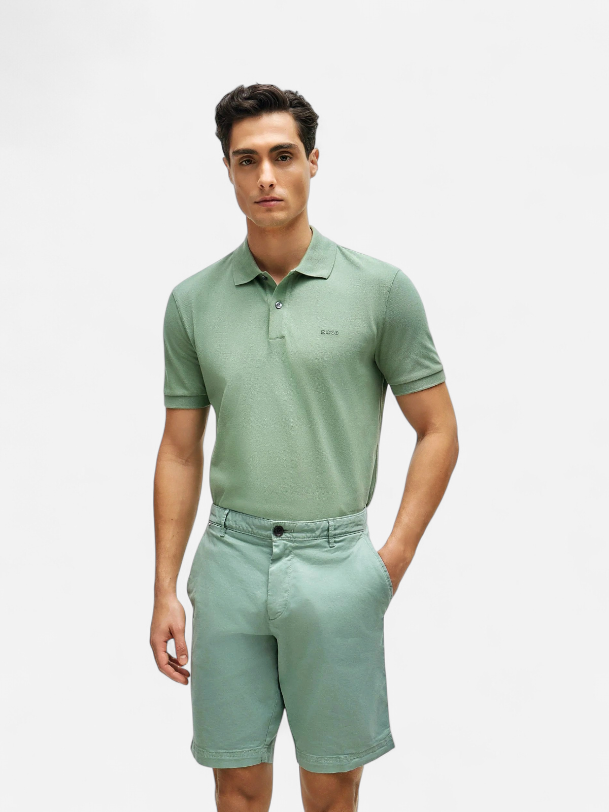 Hugo Boss, Miesten Pikeepaita, PALLAS REGULAR FIT Vihreä - Kekäle.fi