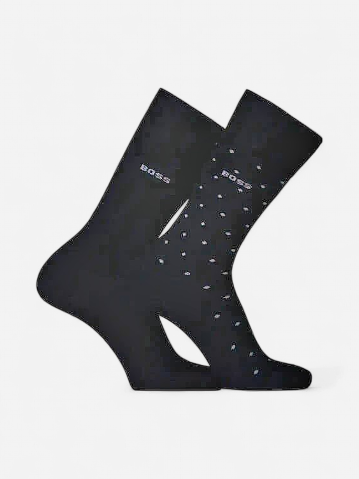 Hugo Boss Miesten Sukat 2-Pack, MINI DOTS Musta - Kekäle.fi