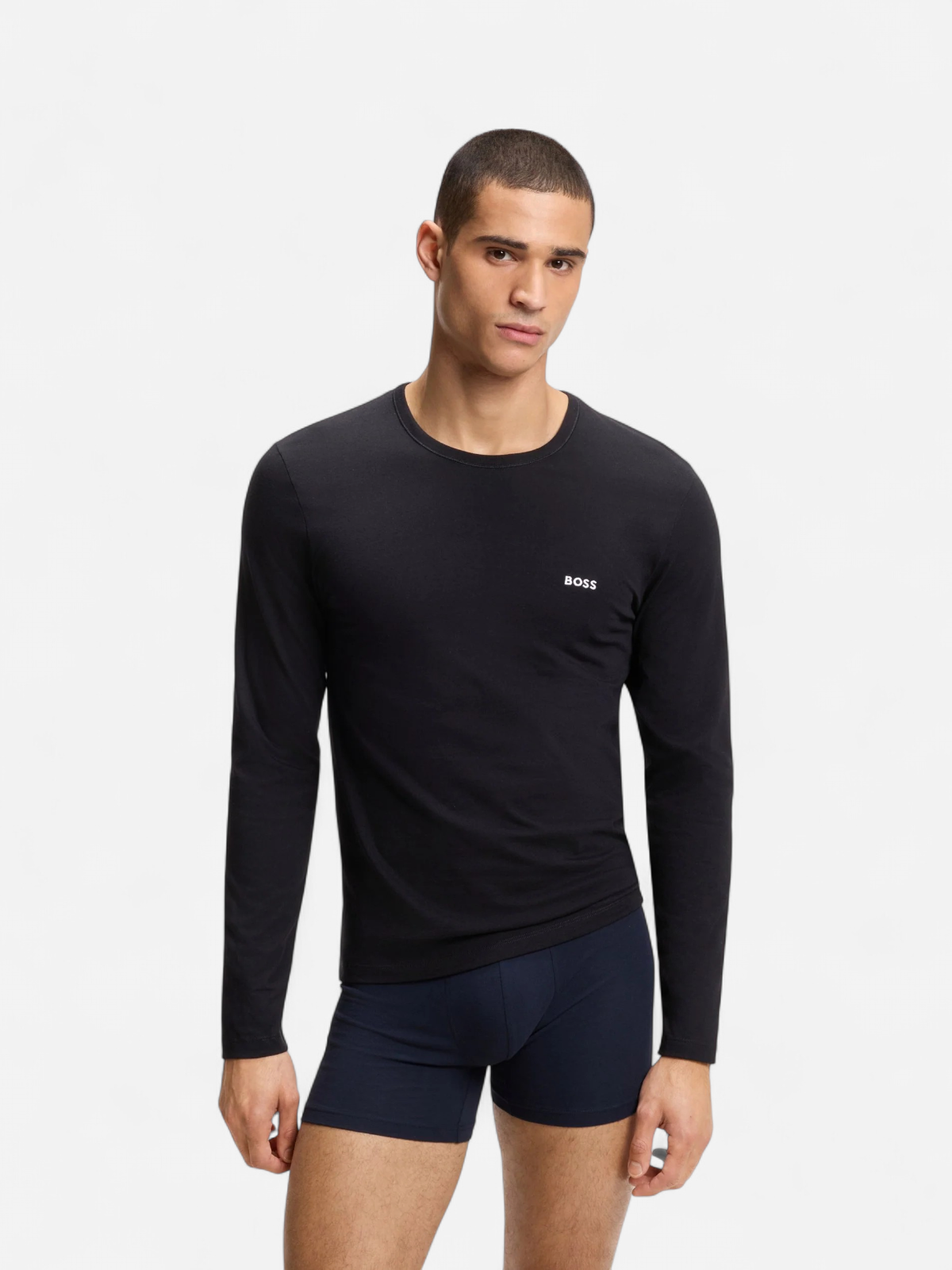 Hugo Boss Miesten T-paita K LS SHIRT CLASSIC Musta - Kekäle.fi