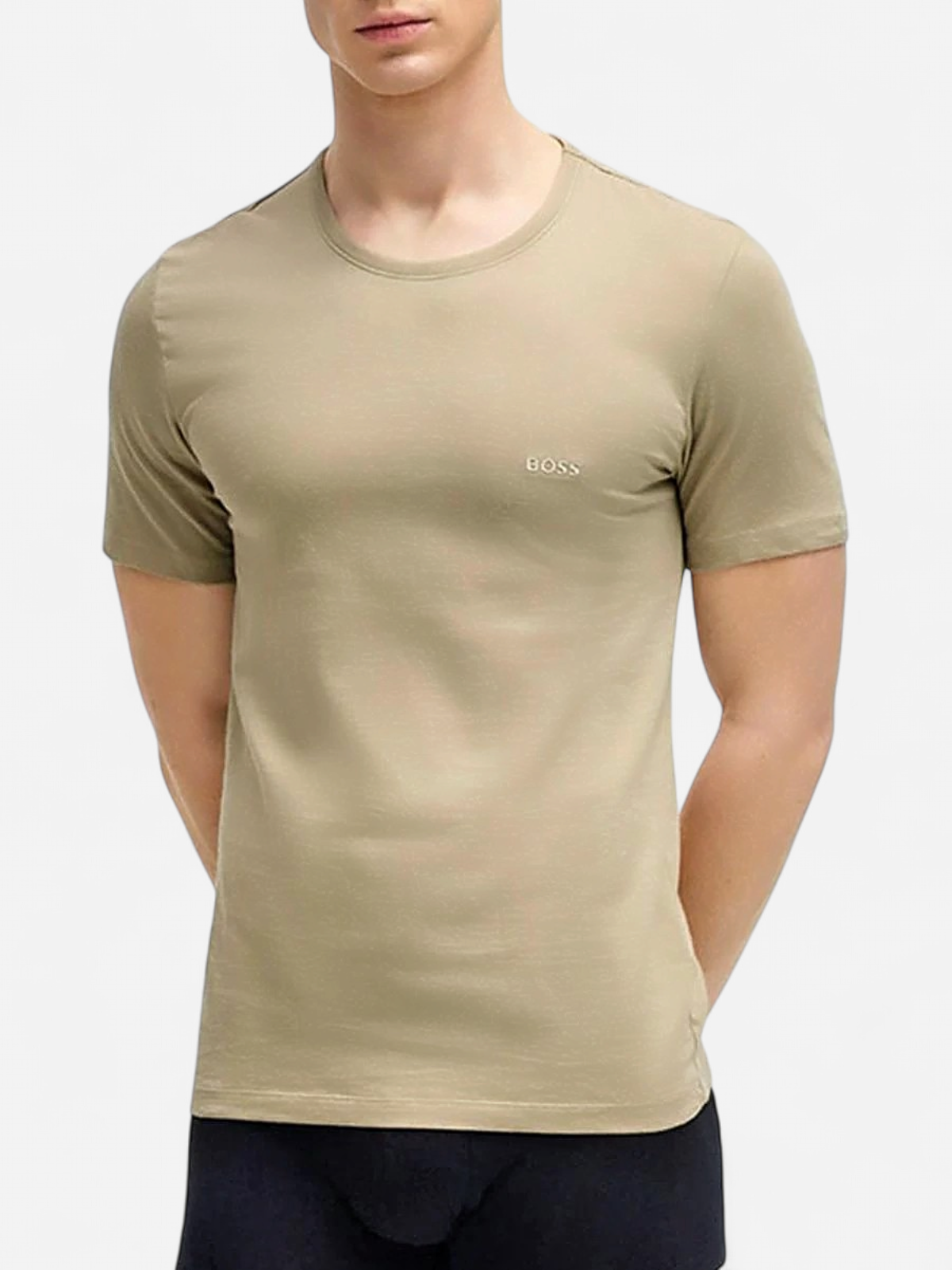 Hugo Boss miesten t-paita, T-SHIRT CLASSIC LOGO Beige - Kekäle.fi