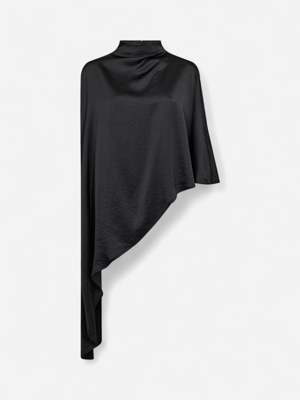 Co’Couture naisten paitapusero Iduncc Turtle Cape Blouse, musta - Kekäle.fi