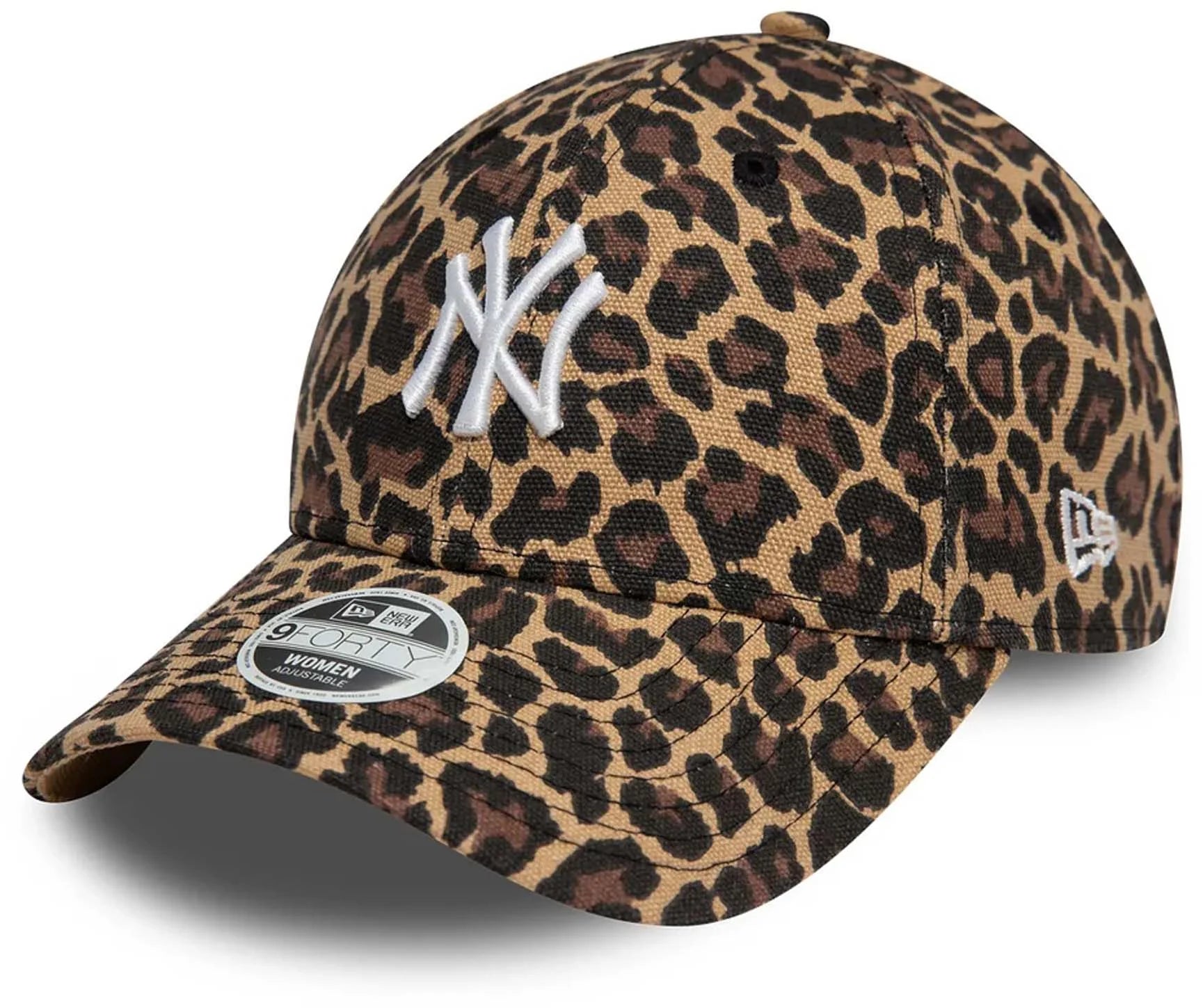 New Era naisten lippis Leopard Essential 9FORTY NY, ruskea kuosillinen