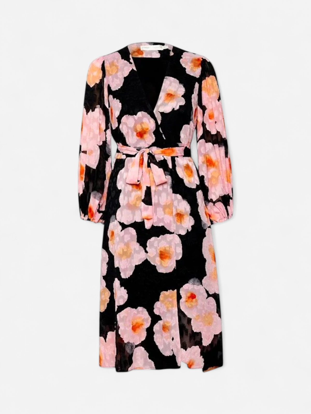 Inwear mekko, BASIRA WRAP DRESS Pinkki Kuosi - Kekäle.fi