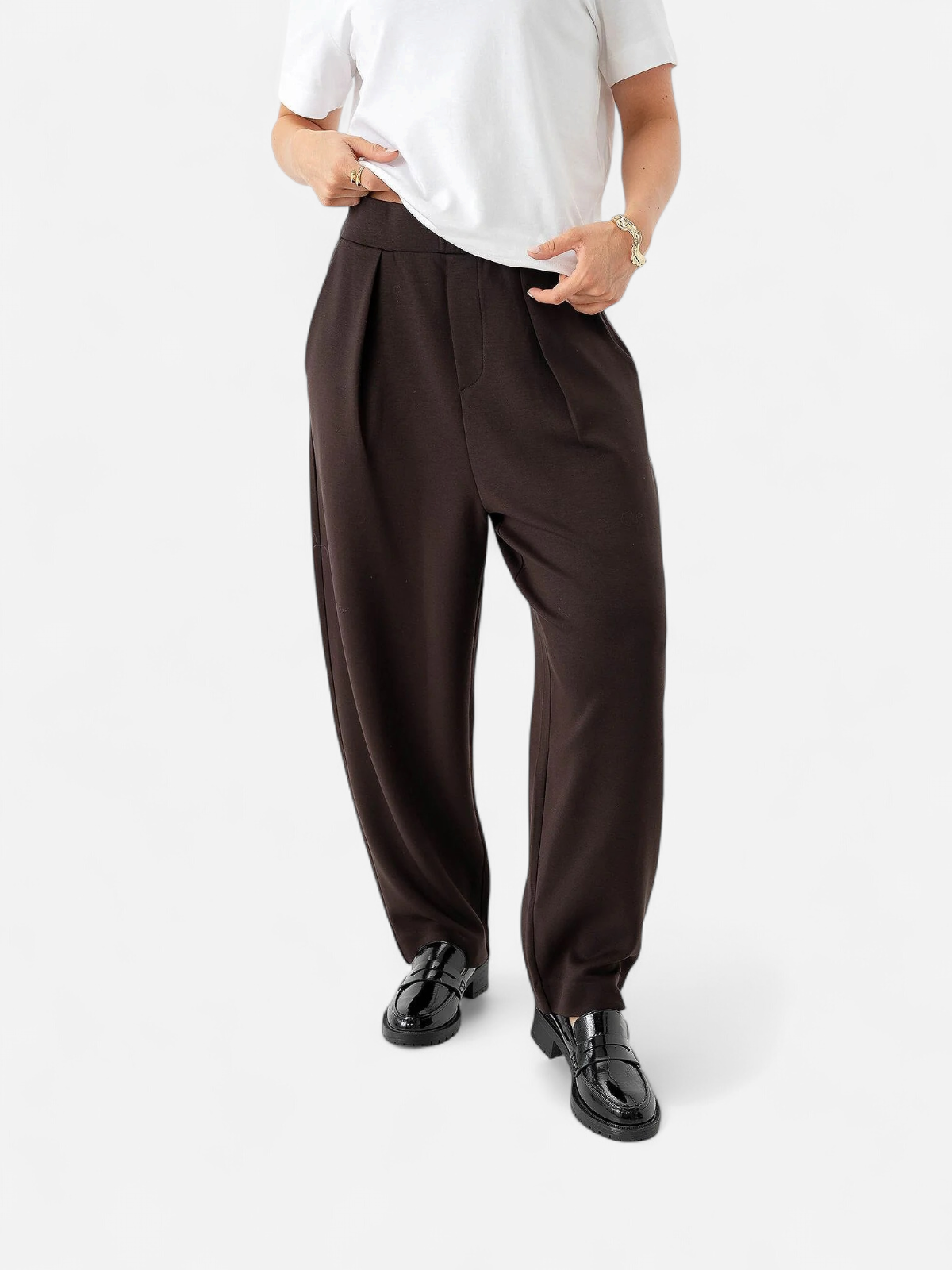 Inwear naisten housut Pannie Pant, suklaanruskea - Kekäle.fi