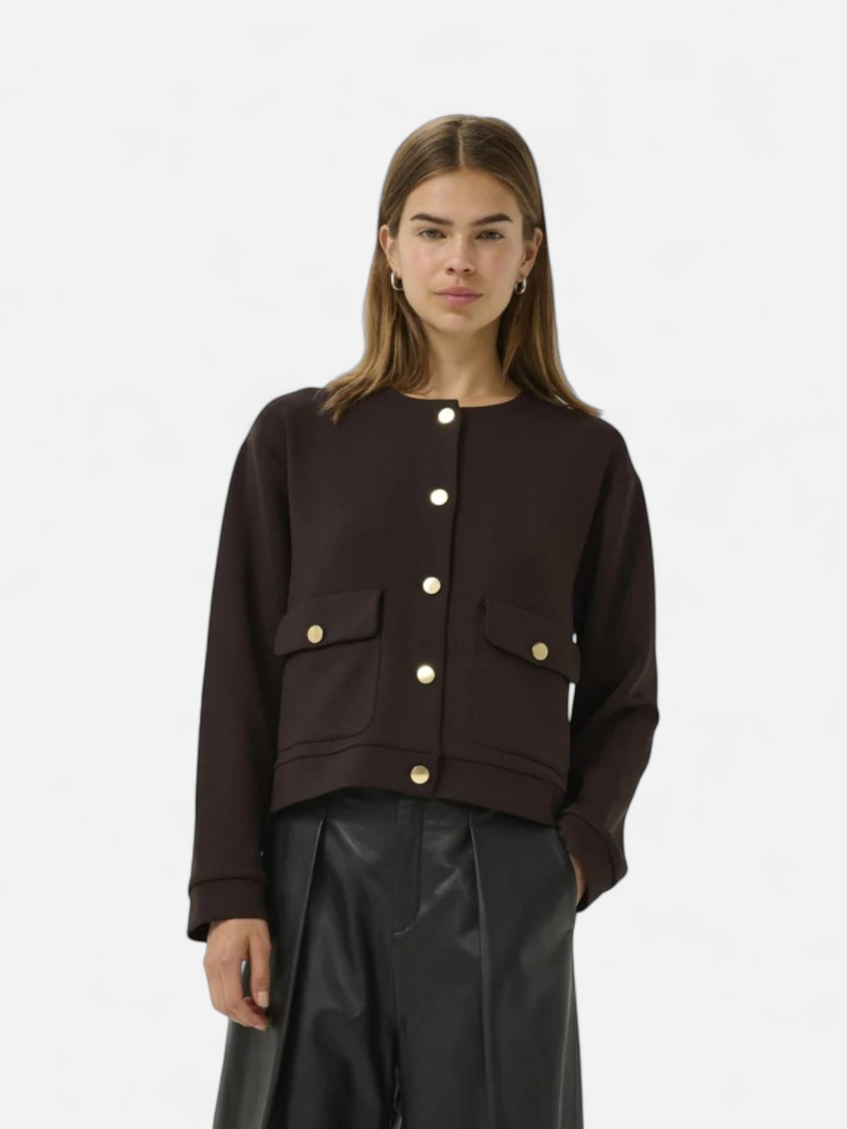 Inwear naisten jakku, GIDAIW VINCENT JACKET Chocolate Brown - Kekäle.fi