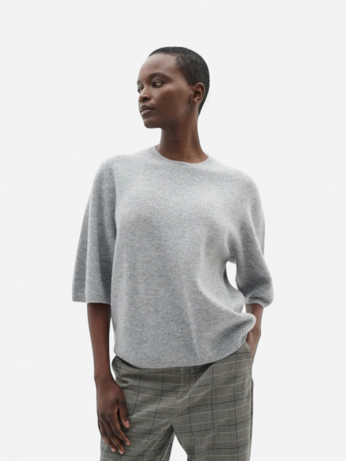 Inwear naisten neule, GAROIW MONIKA OVERSIZE TSHIRT Granite Melange - Kekäle.fi