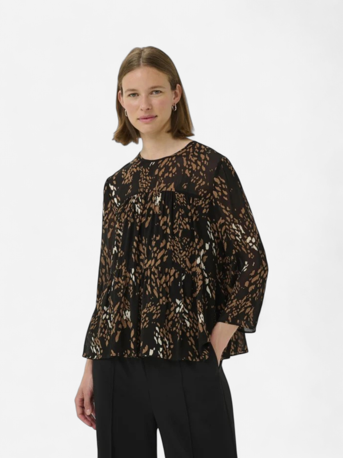 Inwear naisten pusero, AVERIEIW BLOUSE Leonora Black - Kekäle.fi