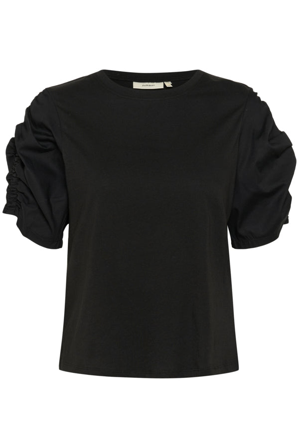inwear-naisten-t-paita-k-payana-woven-trim-t-shirt-black-2