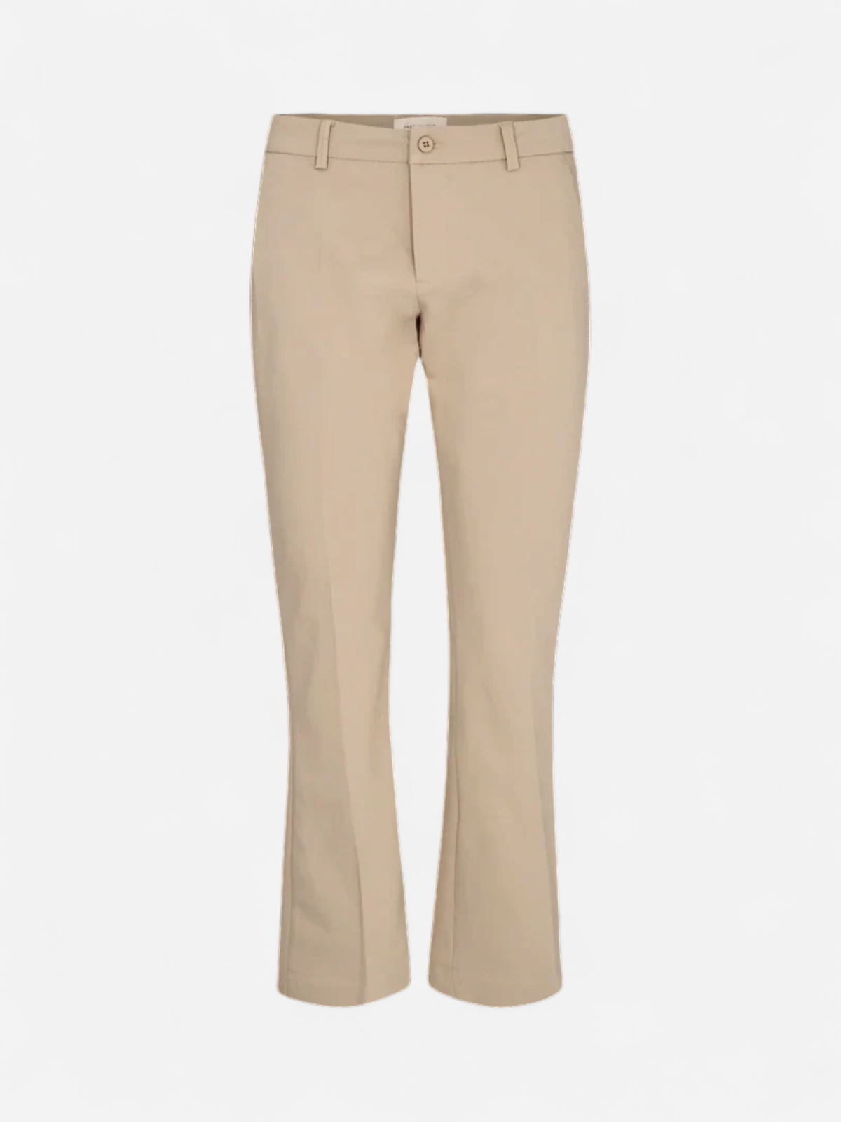 Freequent naisten nilkkapituiset housut Isadora Ankle PA Bootcut, vaalea beige - Kekäle.fi