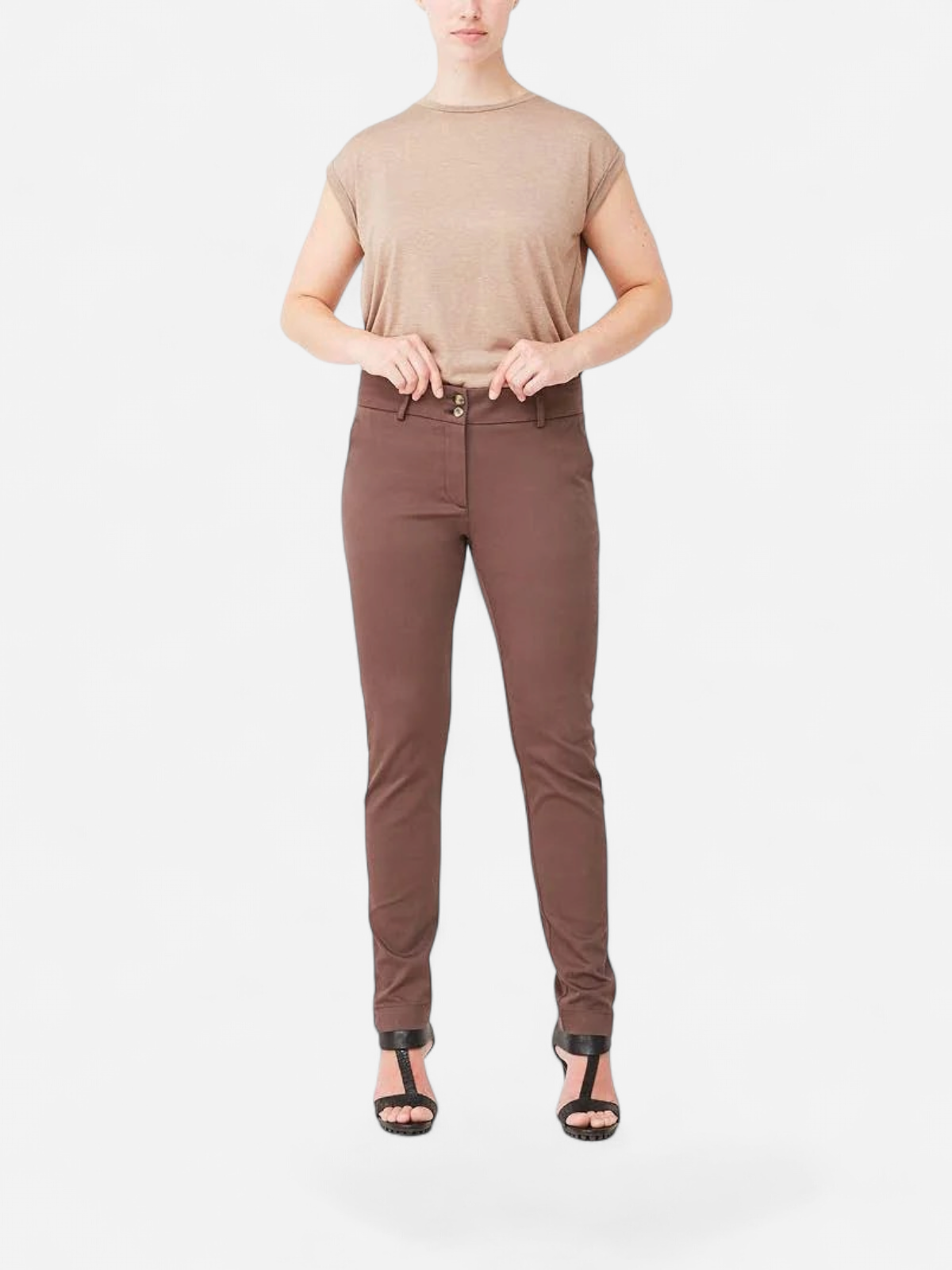 Isay Naisten Housut, Chino Pant Tummanruskea - Kekäle.fi