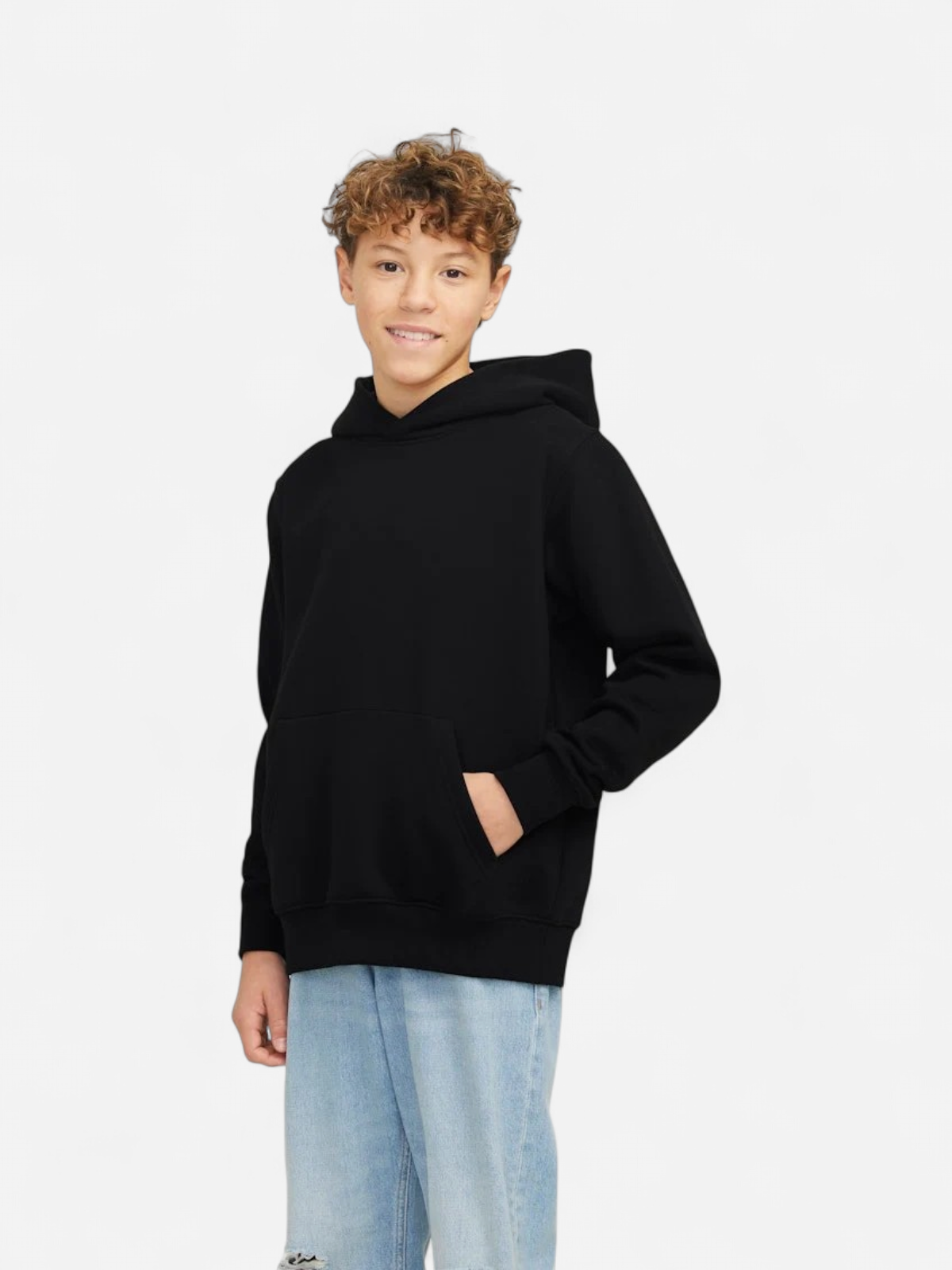 Jack and Jones junior huppari, JJEURBAN EDGE SWEAT HOOD NOOS JNR Musta - Kekäle.fi