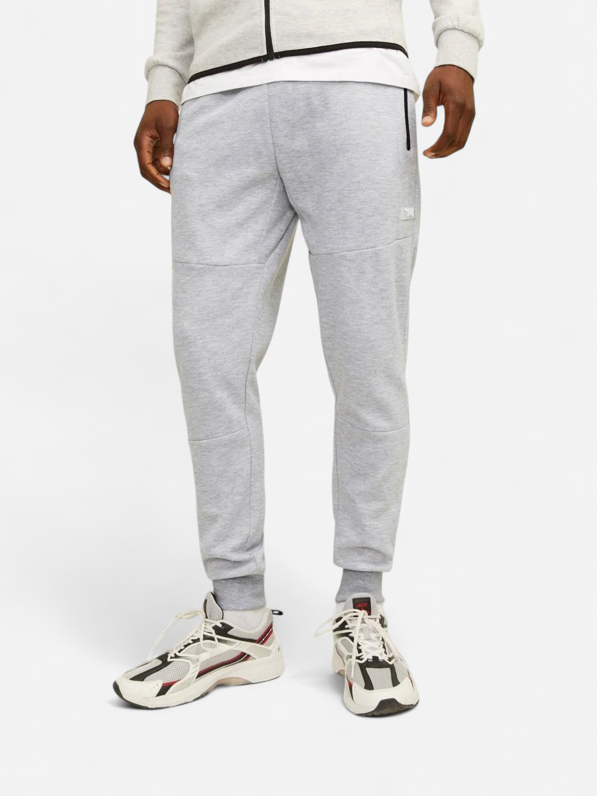 Jack and Jones Miesten Collegehousut JJIWILL JJAIR SWEAT PANTS Light Grey Melange - Kekäle.fi