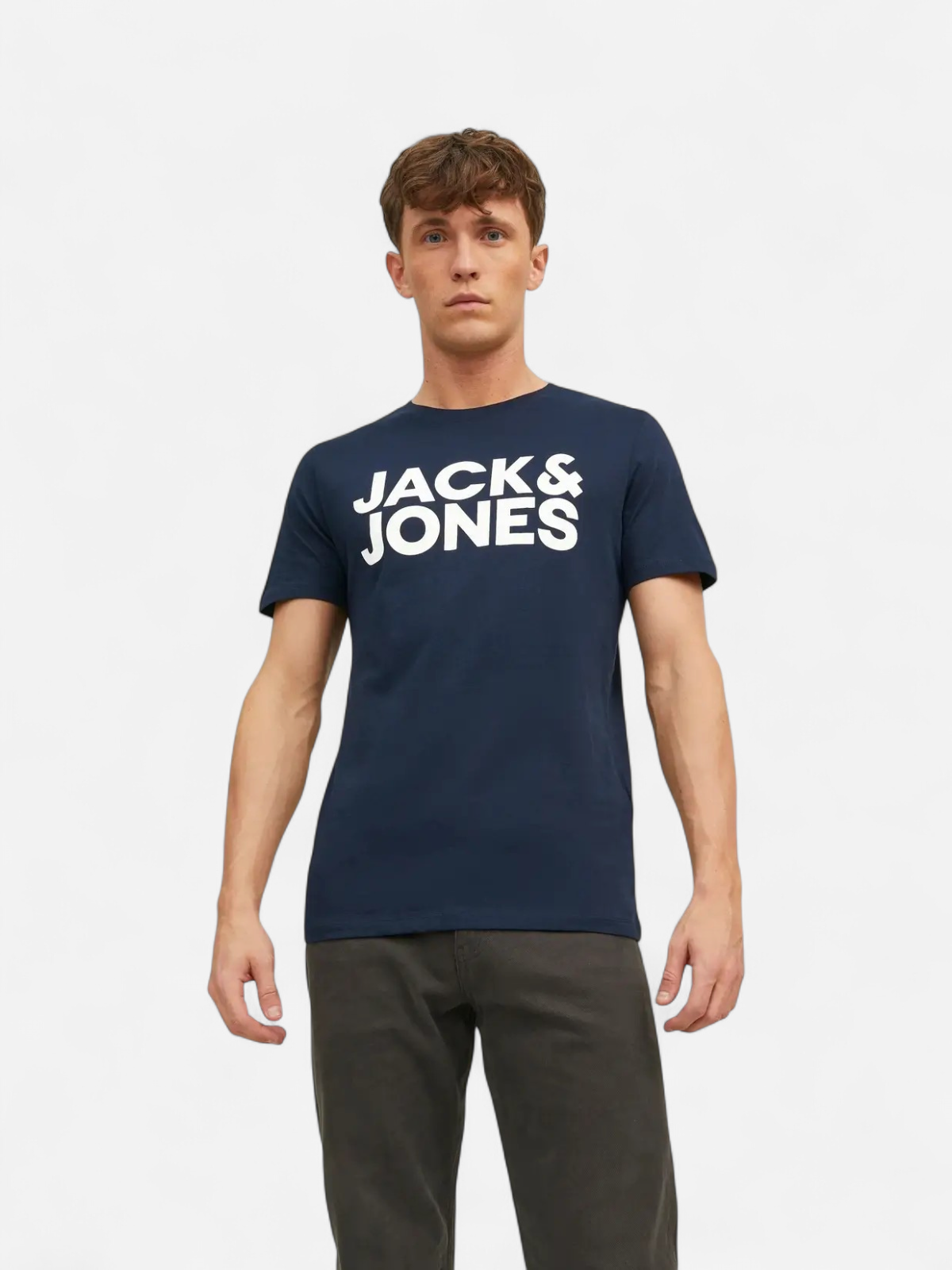 Jack and Jones Miesten T-Paita, JJECORP LOGO TEE SS O-NECK NOOS Navy Blazer - Kekäle.fi