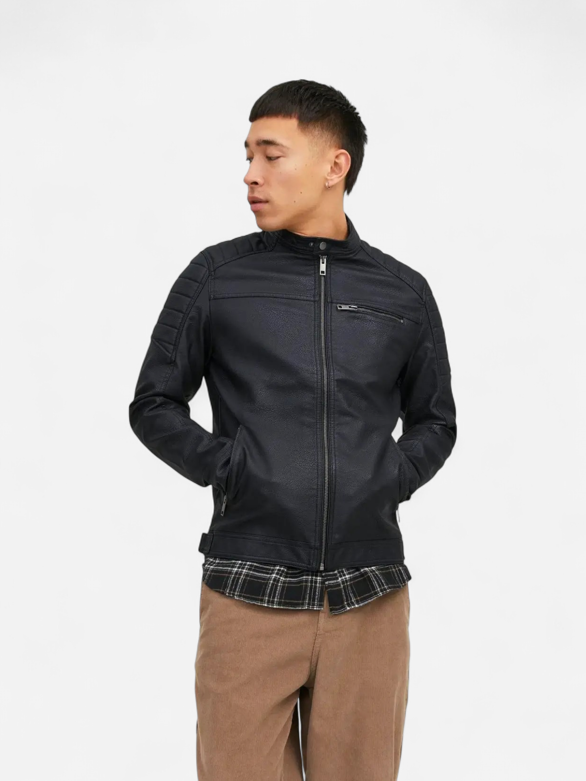 Jack and Jones Miesten Takki, Rocky Jacket Black - Kekäle.fi