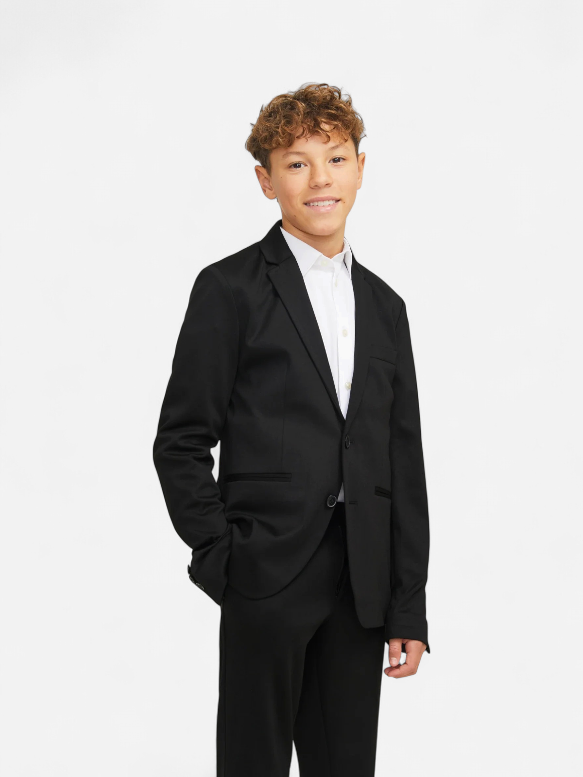 JACK&JONES JUNIOR lasten bleiseri, JJEJAXON JERSEY BLAZER NOOS JNR Musta - Kekäle.fi