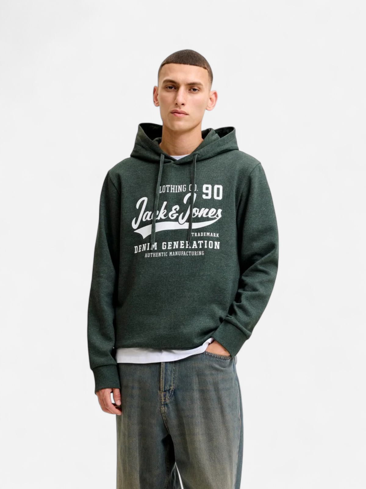 JJELOGO SWEAT HOOD 2 COL AW26 SN Scarab - Kekäle.fi