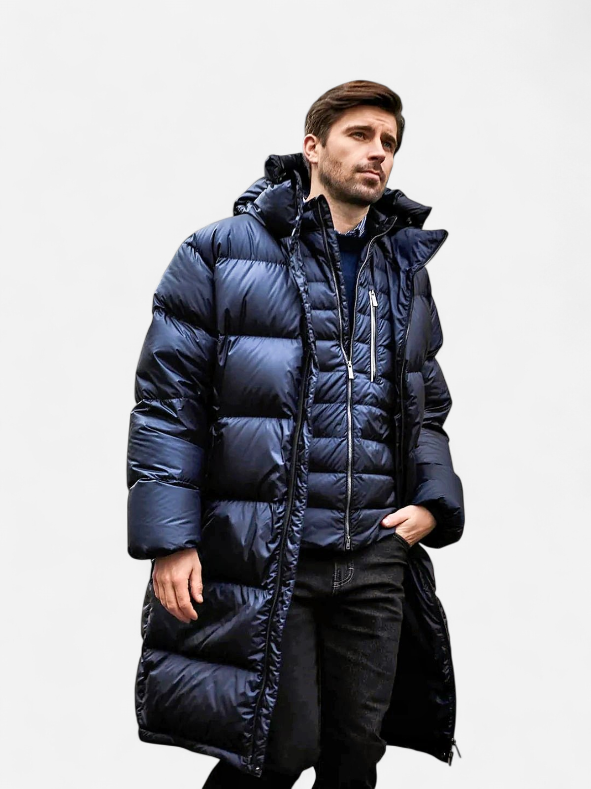 Joutsen Miesten Untuvatakki, KNUT Tummansininen - Kekäle.fi