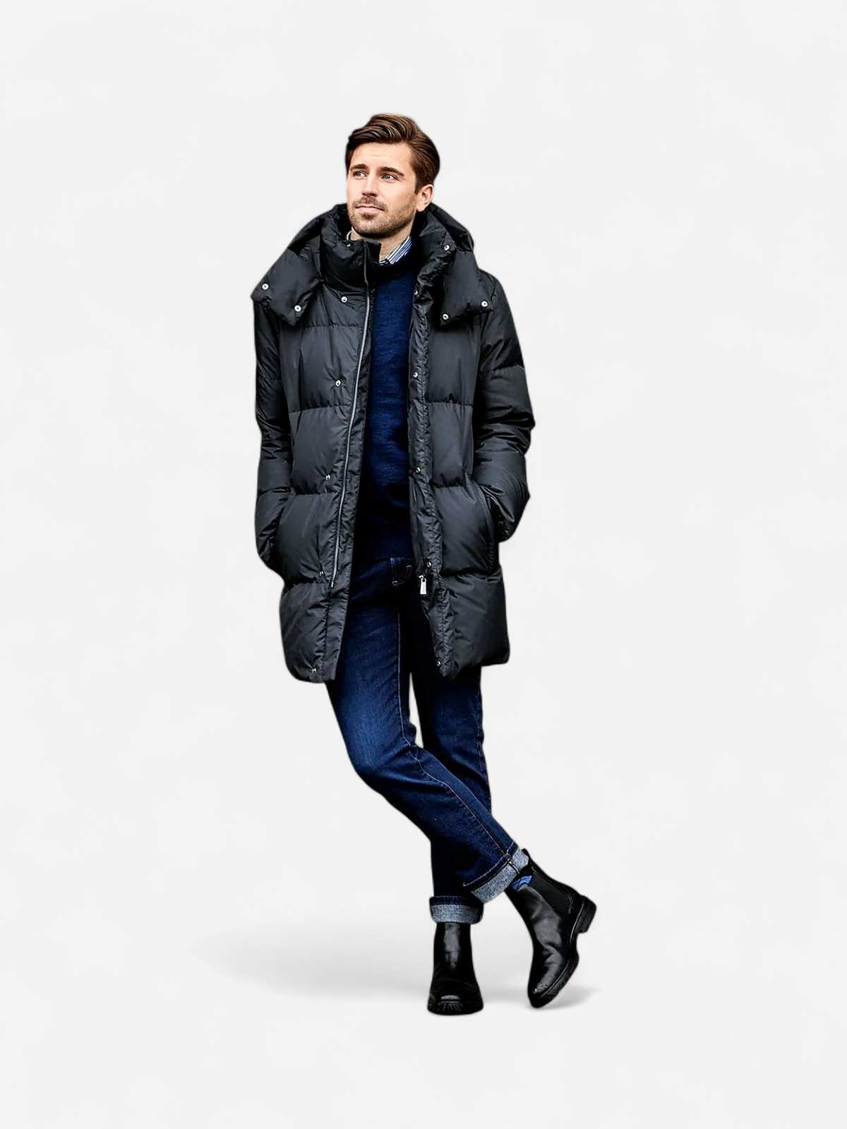 Joutsen Miesten Untuvatakki, KOSKI Musta - Kekäle.fi