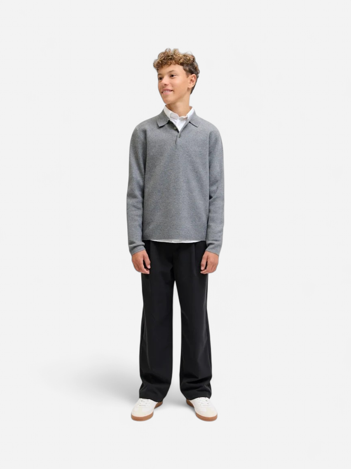 Jack and Jones Junior housut JPSTBILL BAMFORD PLEATED CHINO JNR, musta - Kekäle.fi