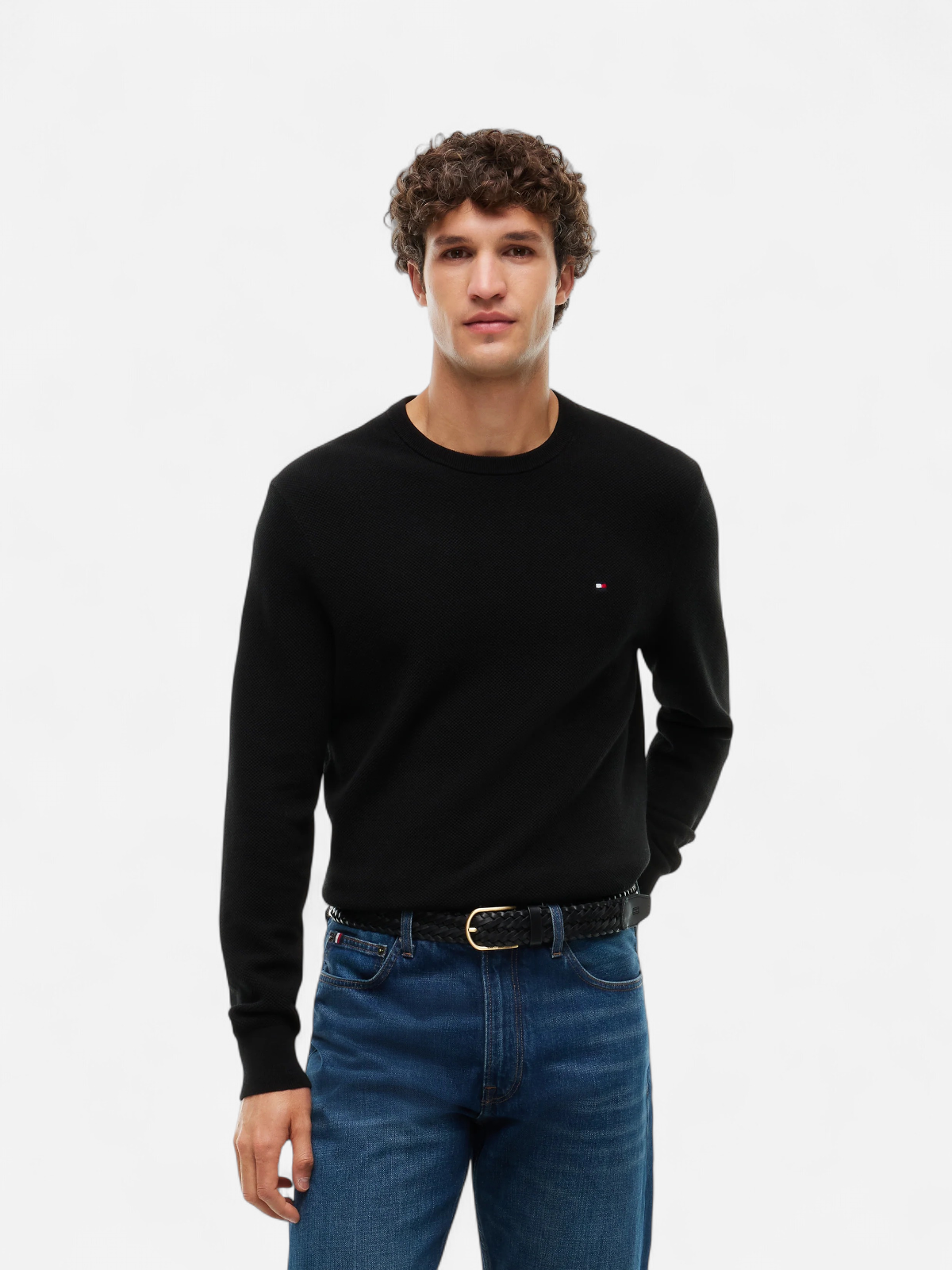 K ESSENTIAL STRUCTURE CREW NECK MUSTA - Kekäle.fi