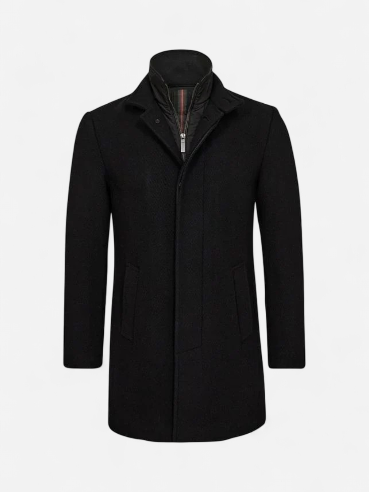 Gino marcello miesten villakangastakki K GINO MARCELLO WOOL COAT, musta - Kekäle.fi