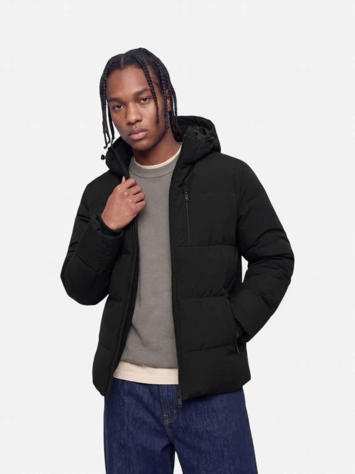 Jack and Jones miesten toppatakki Jjebecks Puffer SN, musta - Kekäle.fi