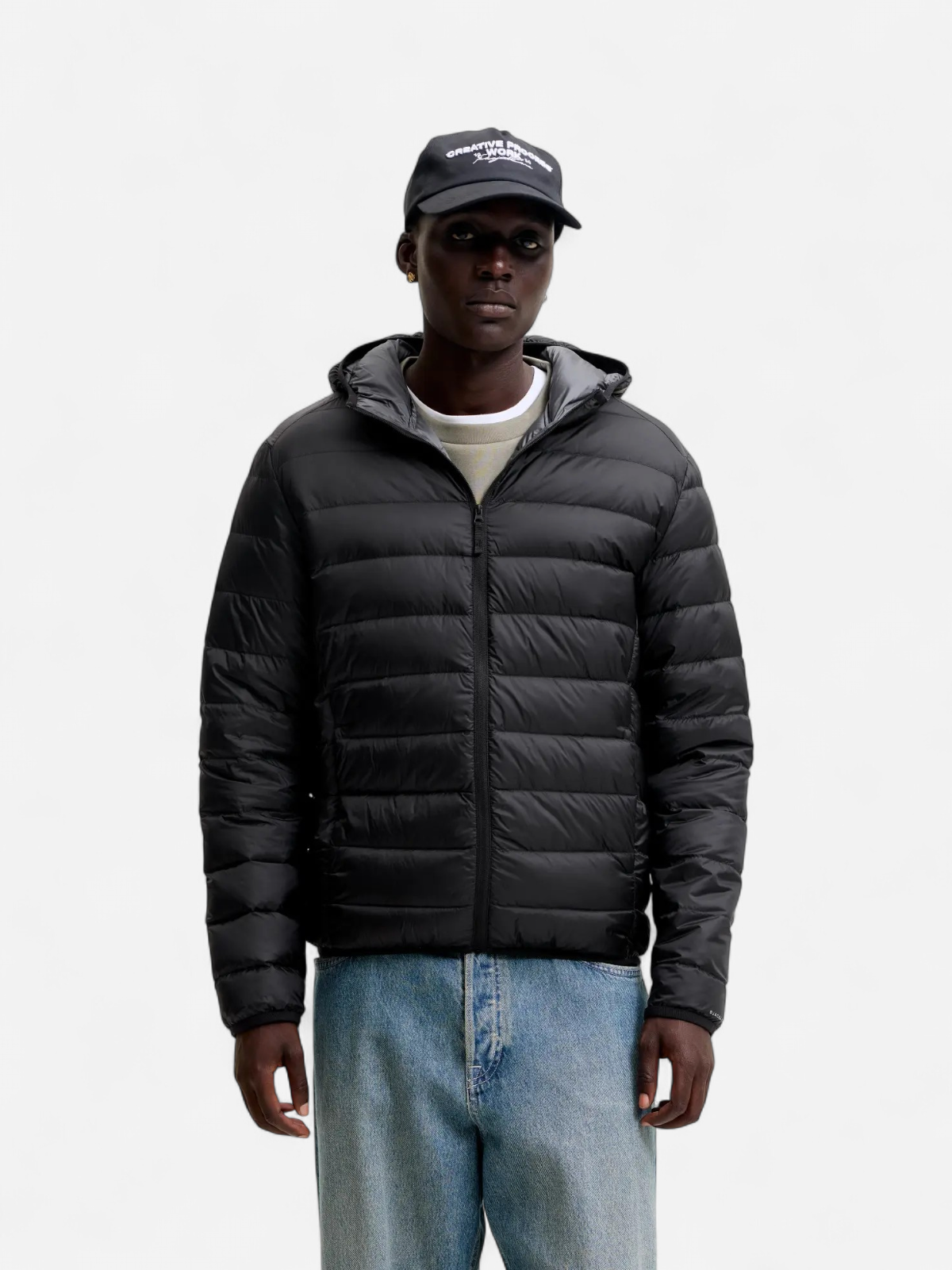 K JJEBERG LIGHT DOWN PUFFER HOOD Black - Kekäle.fi