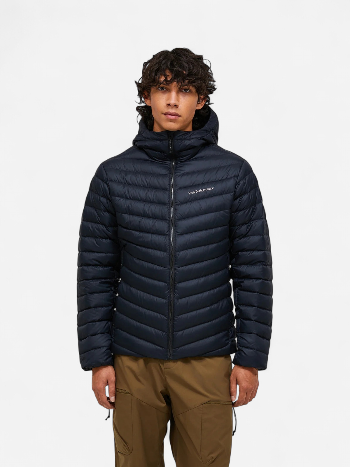K M FROST DOWN HOOD JACKET HIILENMUSTA - Kekäle.fi