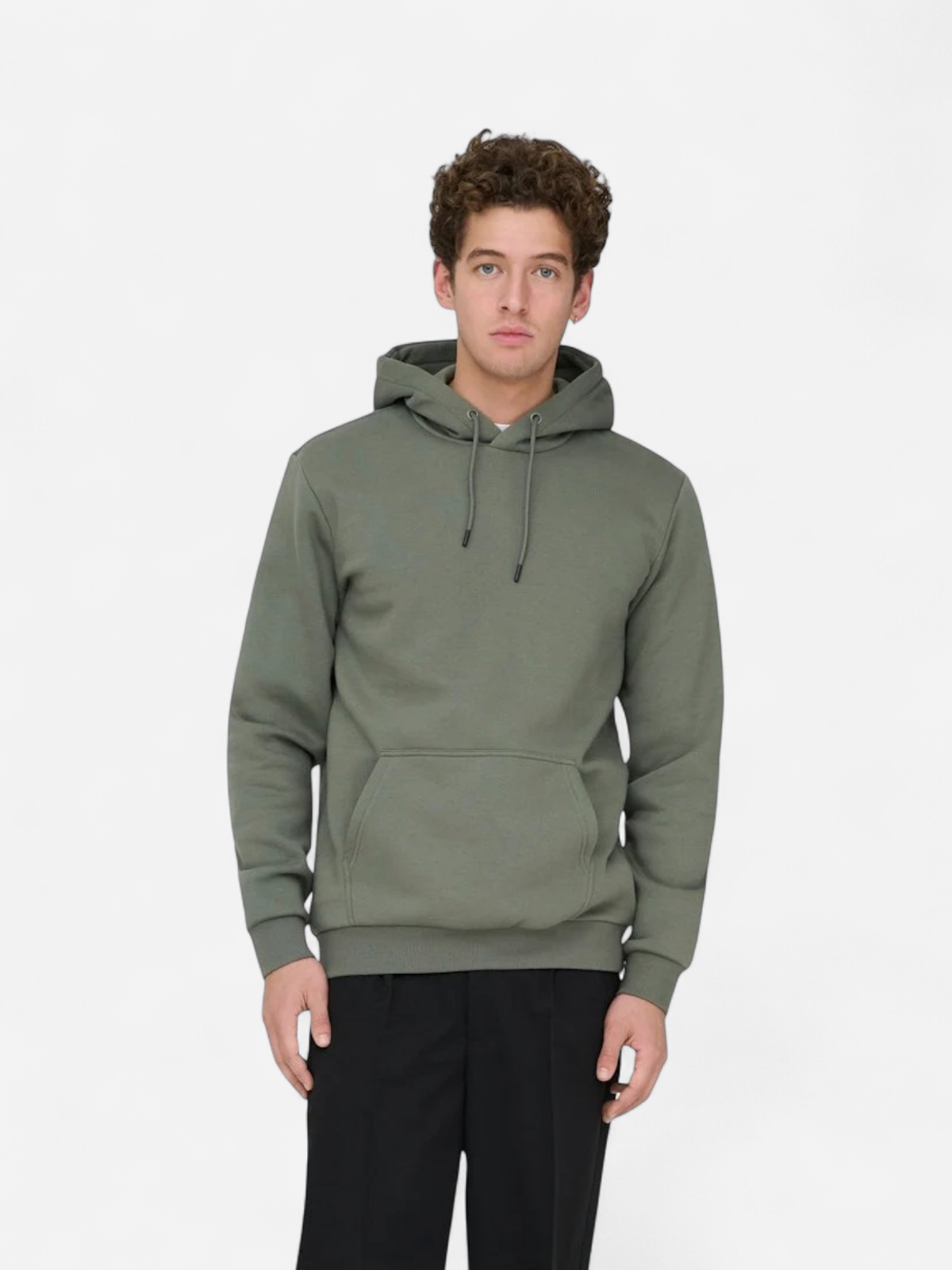 Only and Sons miesten huppari ONSCERES Hoodie Sweat, Castor Gray - Kekäle.fi