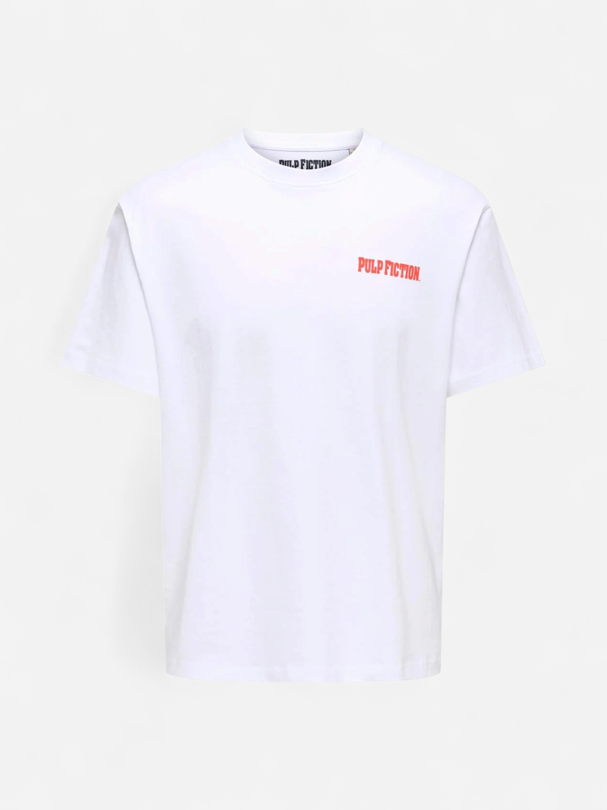 K ONSPULP FICTION LIFE RLX SS LIC TEE Bright White RED PULP FIC - Kekäle.fi