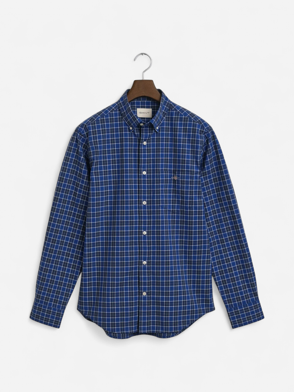 K REG CLASSIC POPLIN CHECK SININEN RUUTU - Kekäle.fi