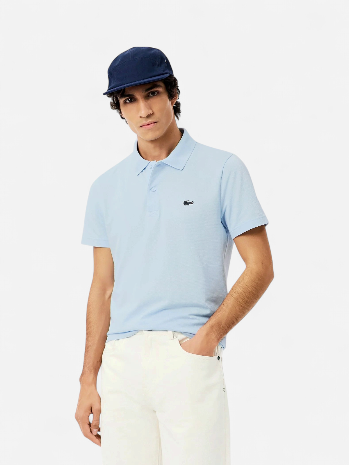Lacoste miesten pikeepaita Reg Fit Sport Cotton Blend Polo Shirt,  vaaleansininen - Kekäle.fi