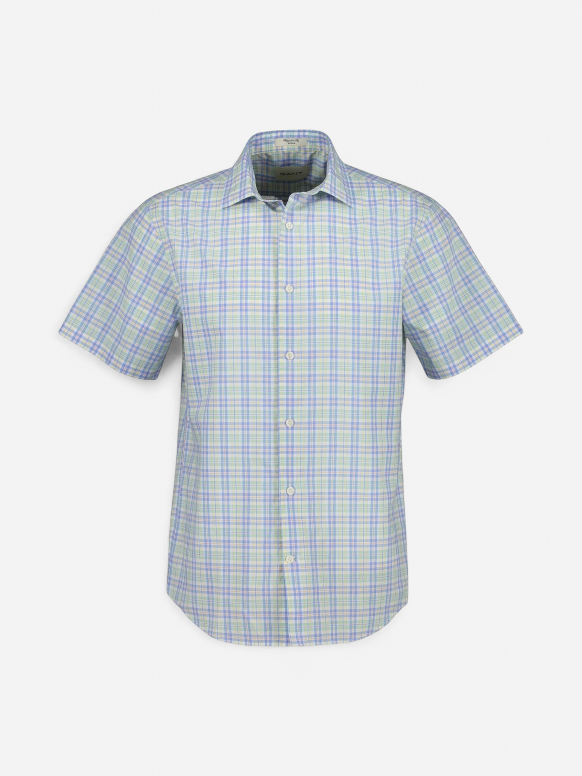 K REG POPLIN MULTI CHECK SS SHIRT VIHREÄ RUUTU - Kekäle.fi