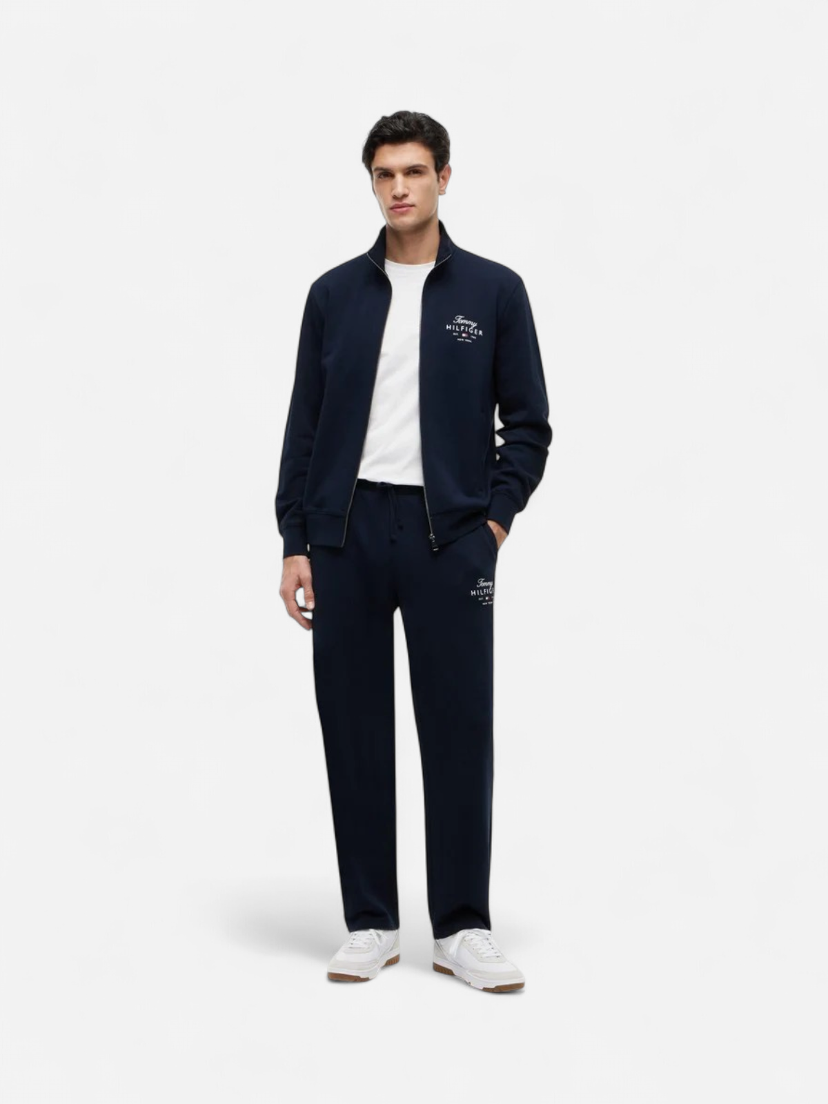 Tommy Hilfiger miesten collegehousut Script Stack Brand Love, tummansininen - Kekäle.fi