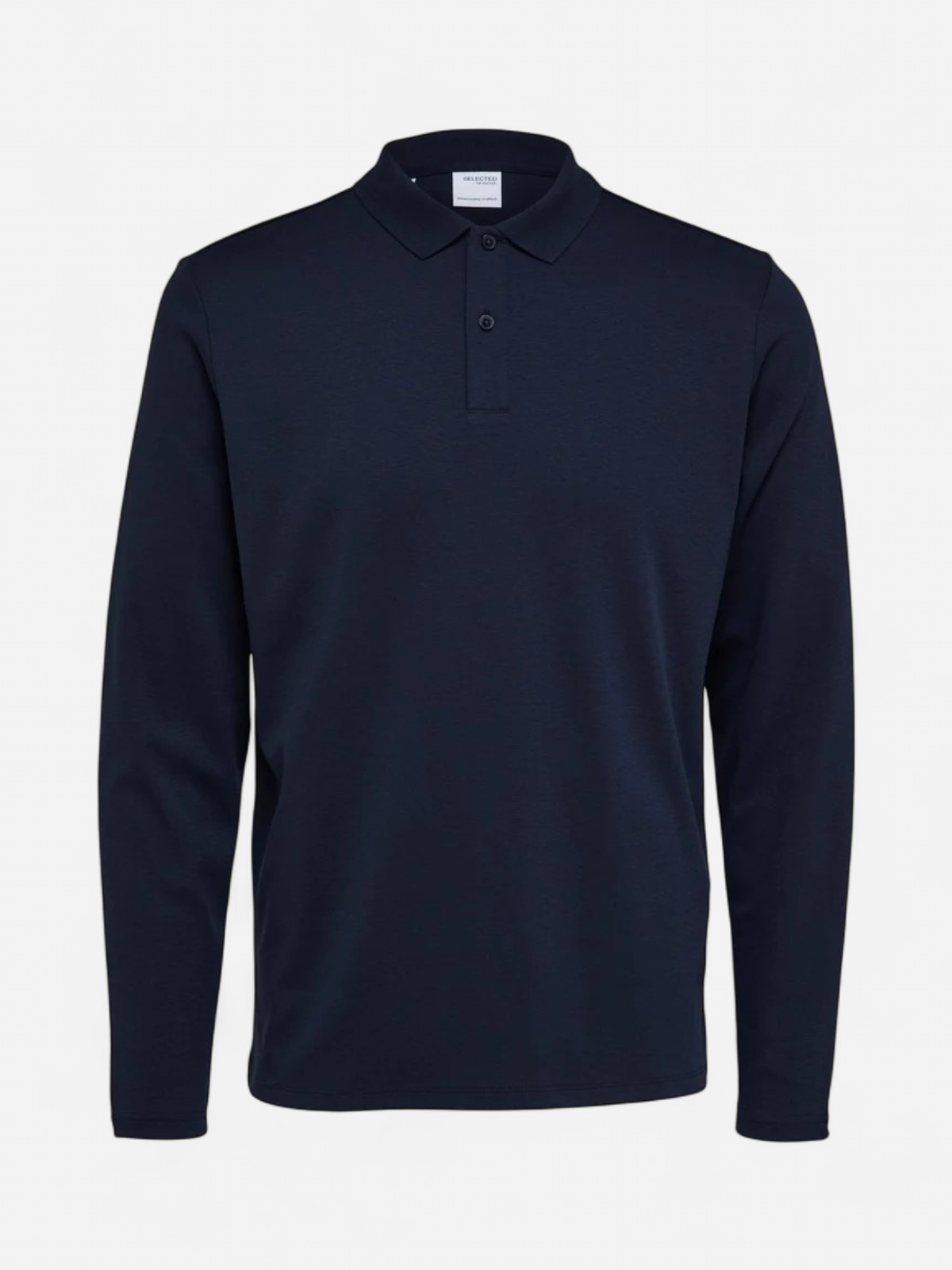 Selected Men miesten pikeepaita Taj Mid Weight LS Polo, Sky Captain - Kekäle.fi