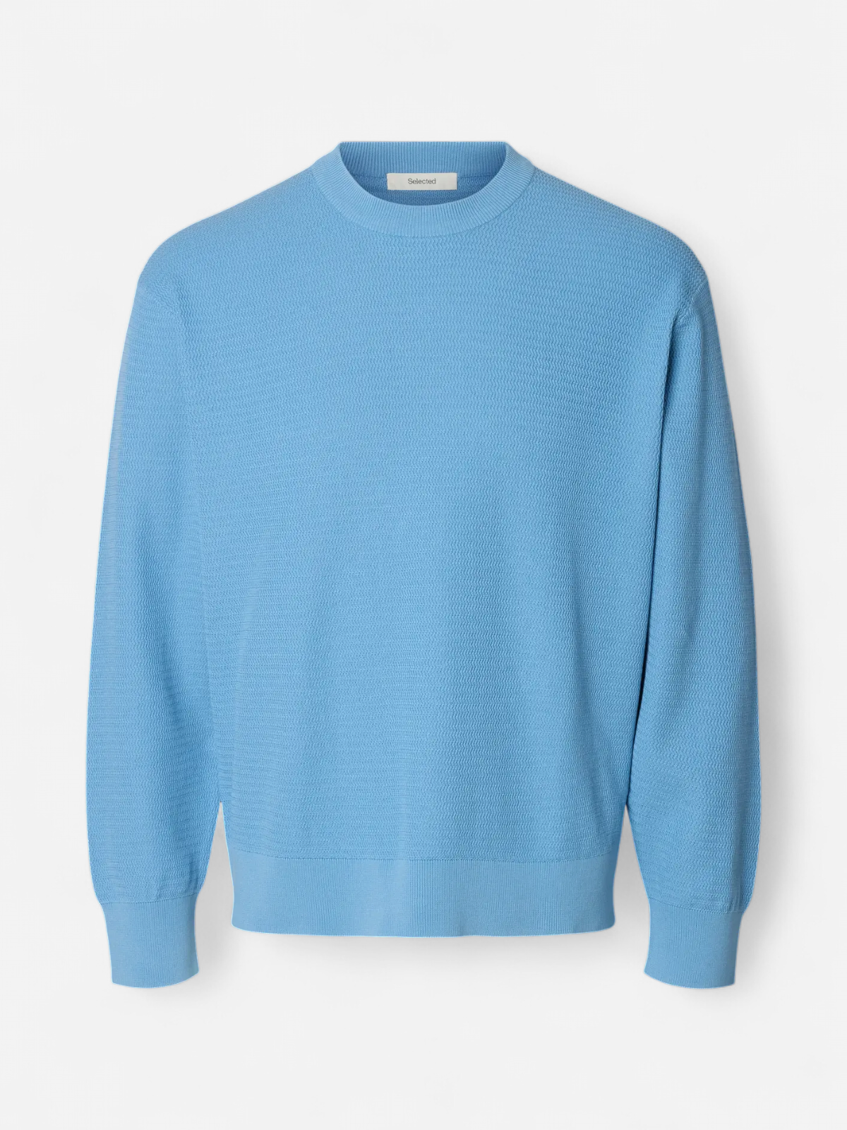 K SLMTORN LS STRUCTURE CREW NECK Blissful Blue - Kekäle.fi