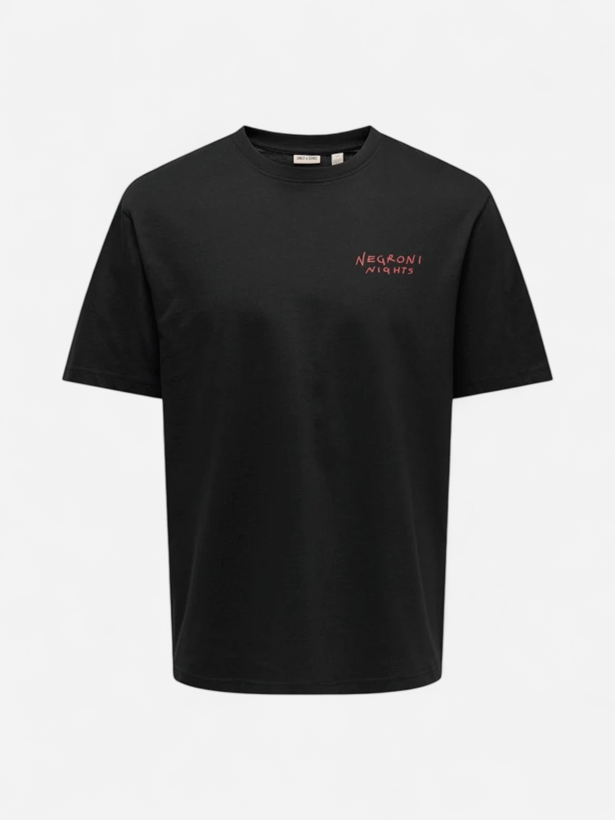 Only & Sons miesten t-paita Spritz Italy Rlx Ss Tee, musta - Kekäle.fi