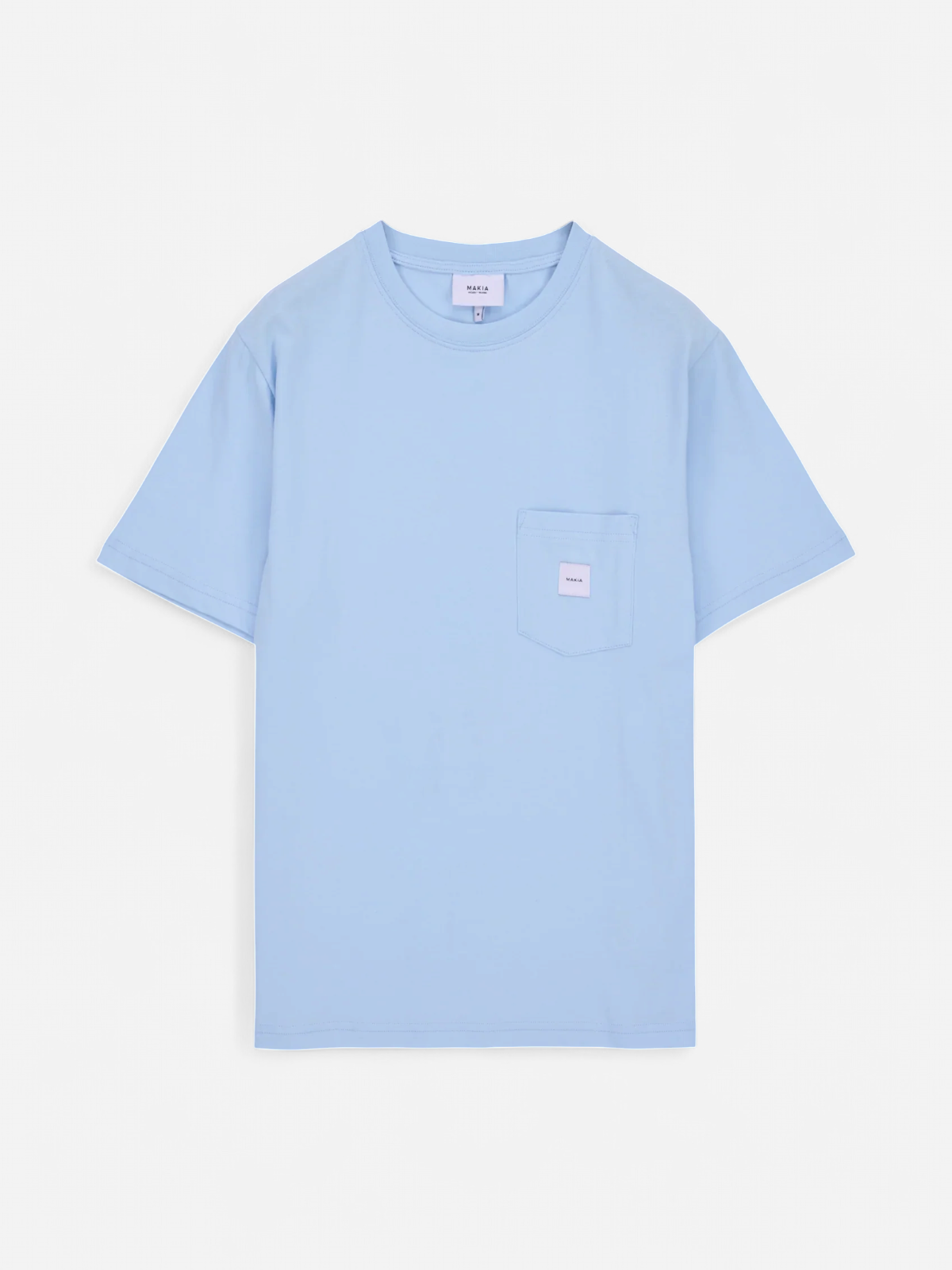 Makia miesten t-paita K Square Pocket t-shirt, vaaleansininen - Kekäle.fi