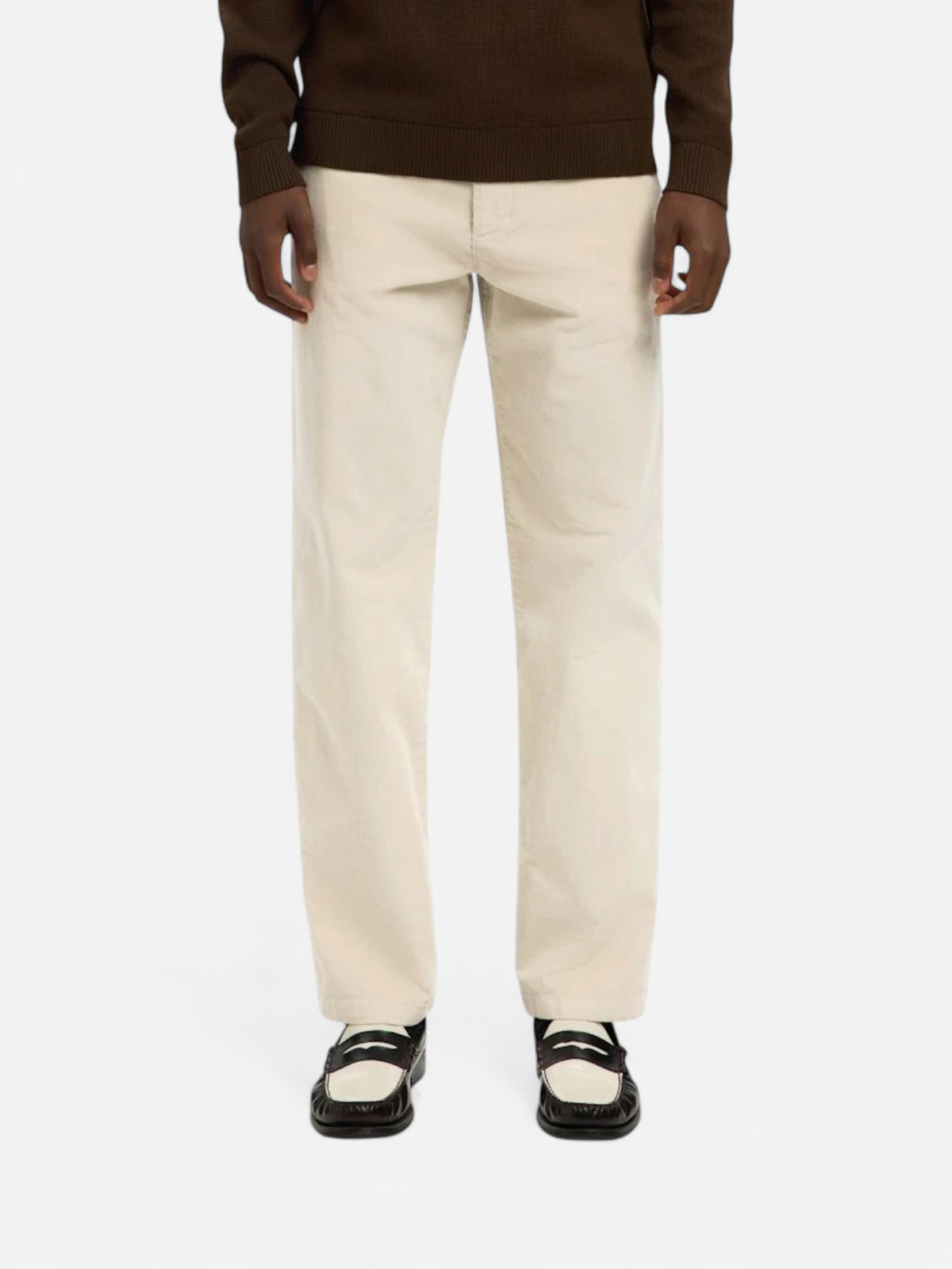 Selected miesten vakosamettihousut K STRAIGHT MILES CORD PANT NOS, Moonstruck - Kekäle.fi