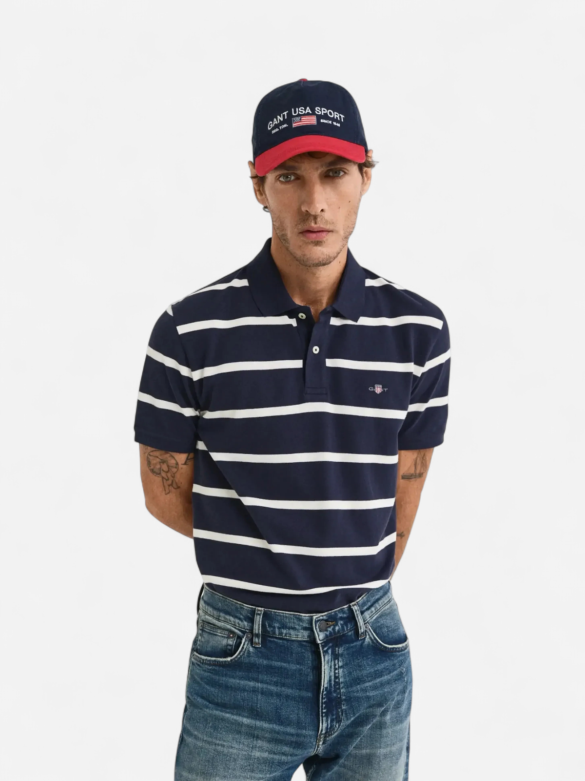 K STRIPED POLO RAIDALLINEN SININEN - Kekäle.fi