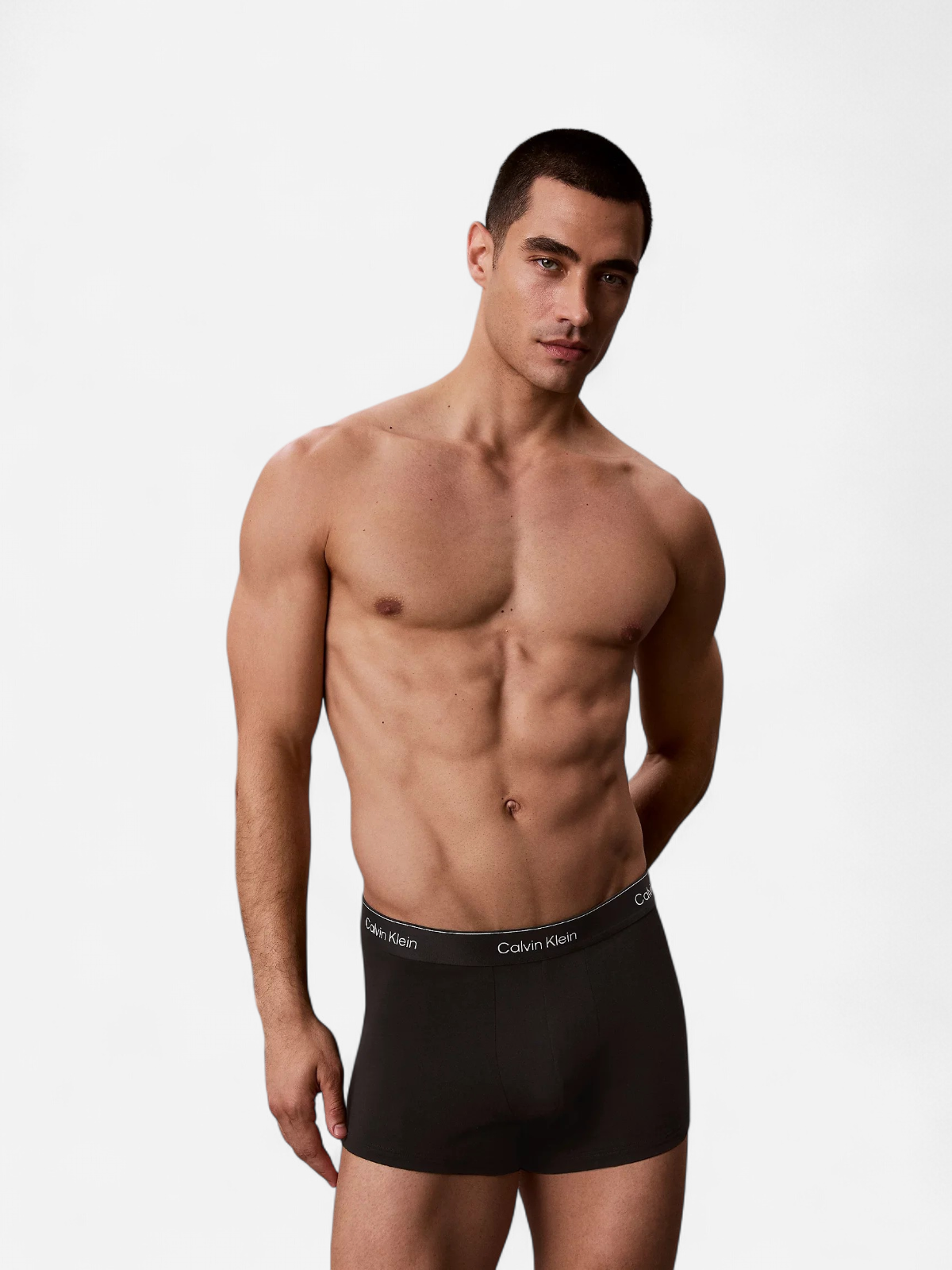 Calvin Klein miesten alushousut 3 Pack Trunks - Icon Cotton Stretch, musta - Kekäle.fi
