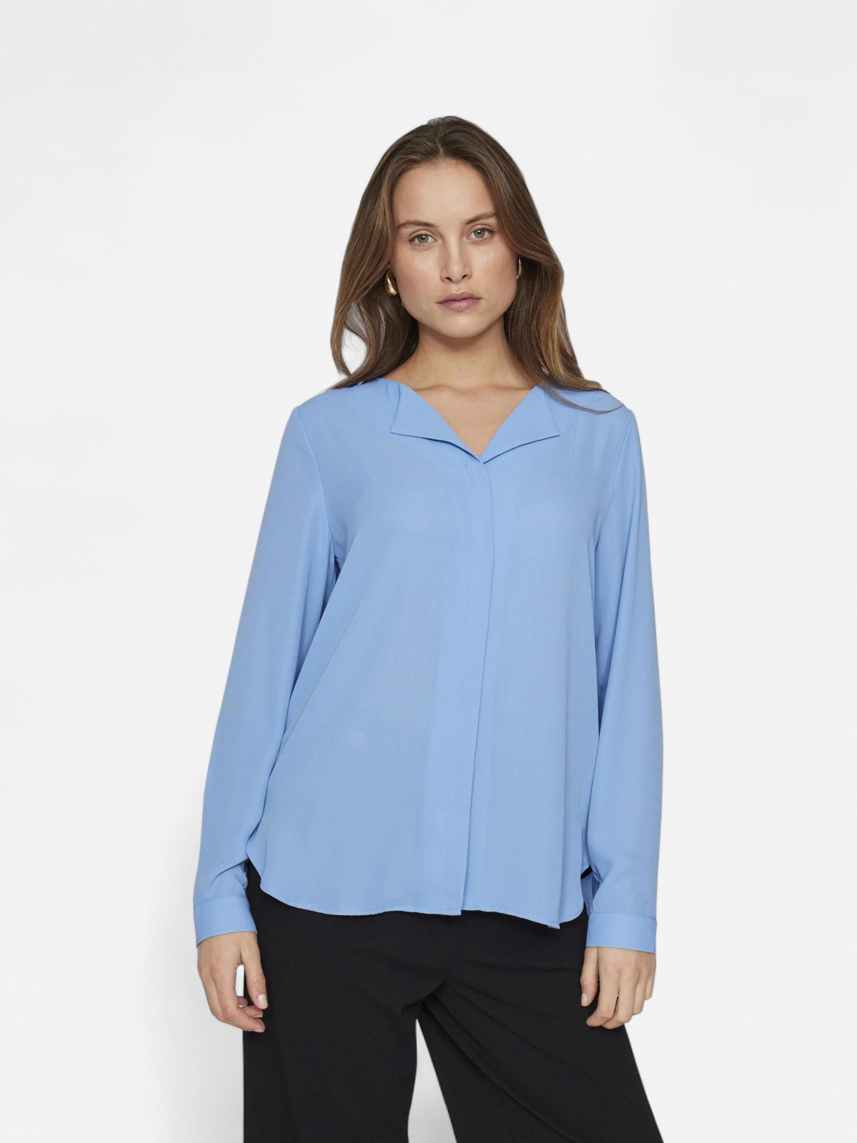 Vila naisten paita Vilucy LS Shirt, sininen - Kekäle.fi