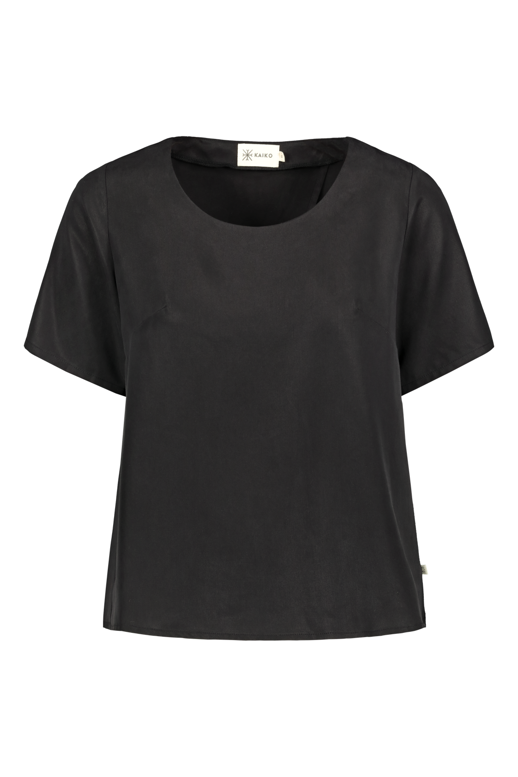 Kaiko naisten t-paita, WRAP BACK BLOUSE MUSTA