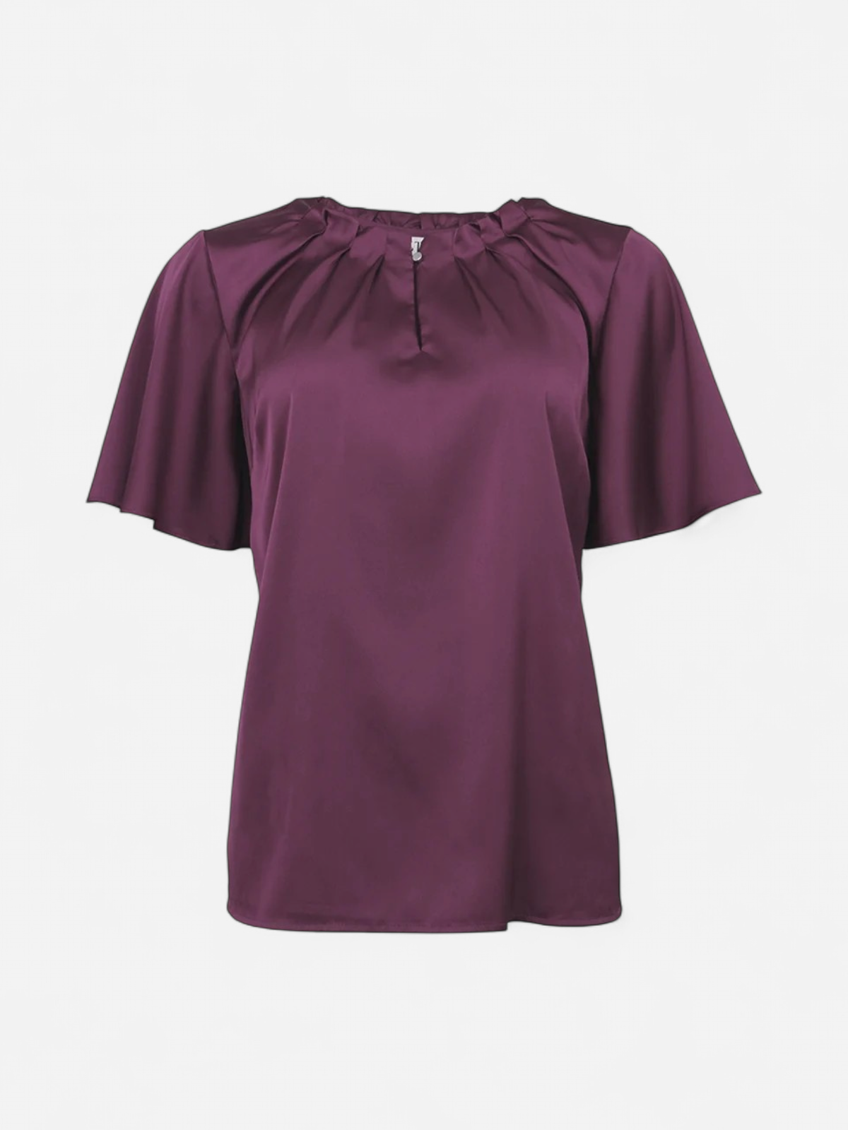 KAISINNA BLOUSE SS VIININPUNAINEN - Kekäle.fi