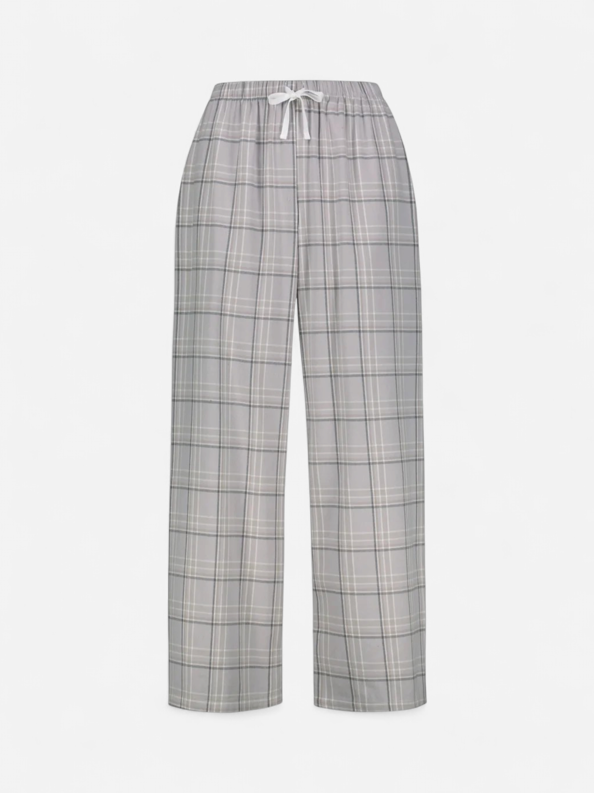 Klement naisten pyjamahousut Kia ruutuhousu, beige ruutu - Kekäle.fi