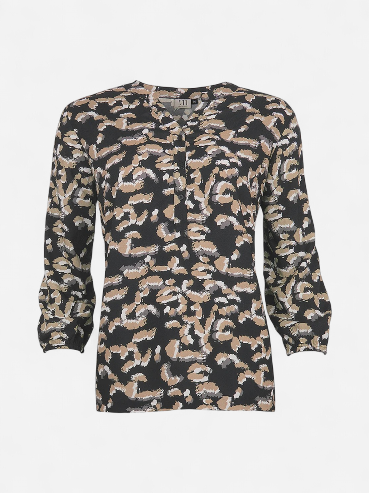 KIANNE BLOUSE KUOSILLINEN BEIGE - Kekäle.fi