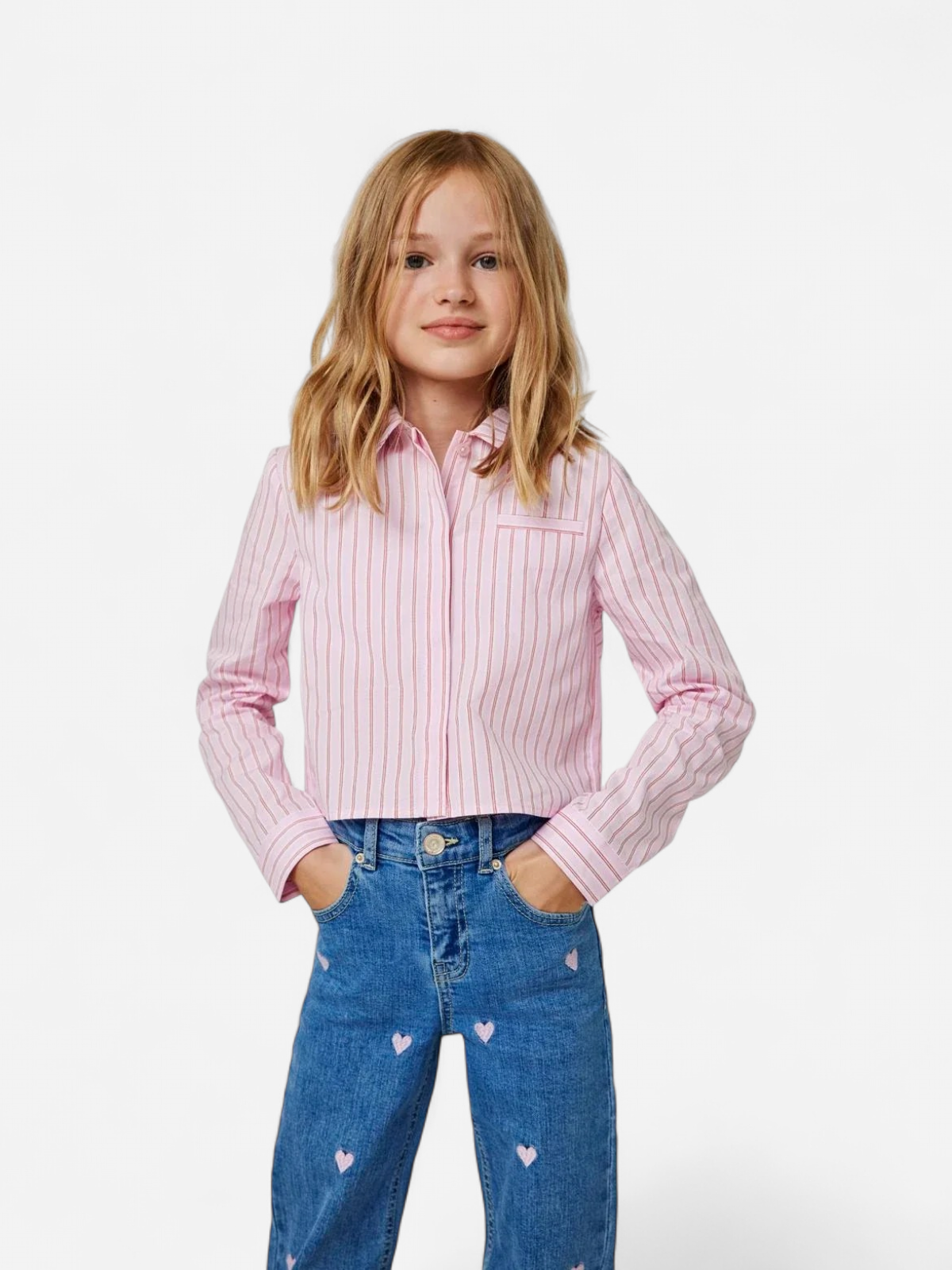 Kids Only Lasten Farkut, KOGJUICY WIDE LEG HEART JEANS Indigo - Kekäle.fi